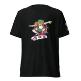 H. Skateboarding Action Pose Tri-blend Short sleeve Tee