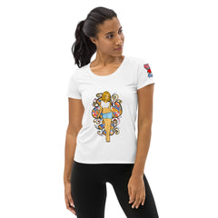 Bee Anime Women's Athletic T-shirt