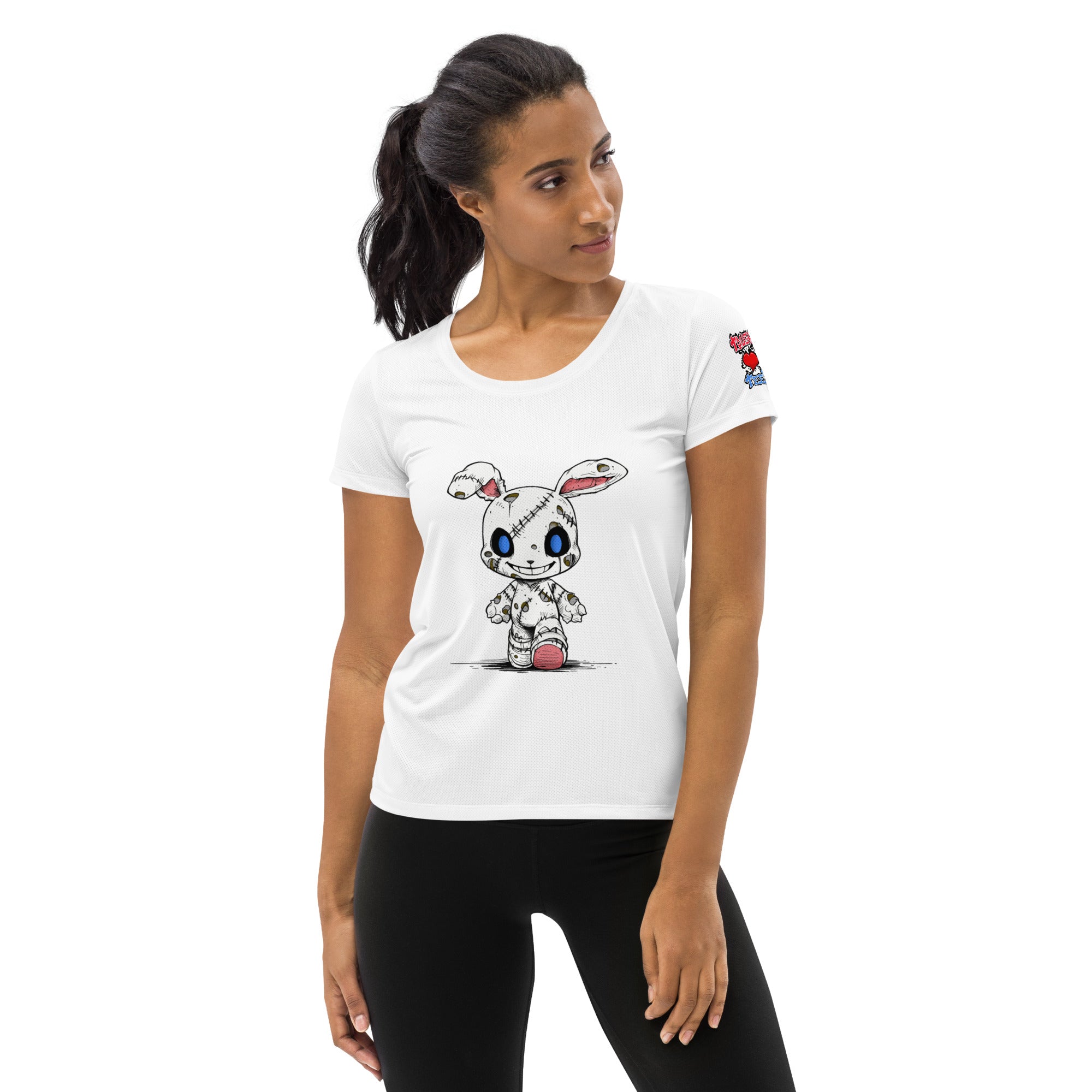 Zombie Bunny Women's Athletic T-shirt