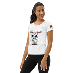 Zombie Bunny Women's Athletic T-shirt