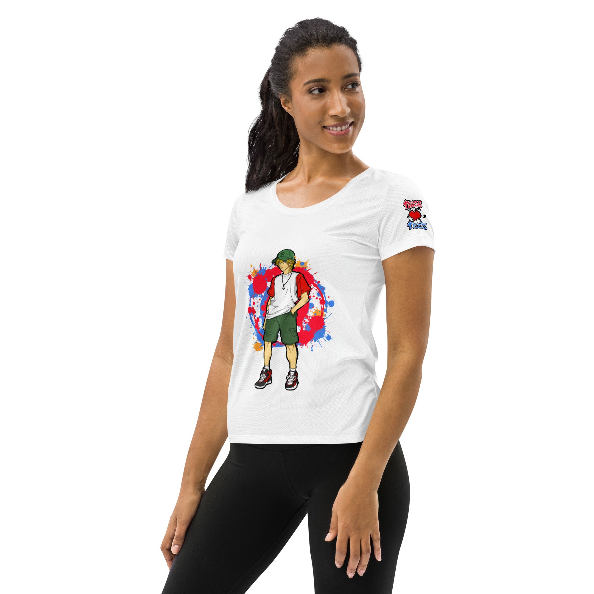 H. Anime Style Women's Athletic T-shirt