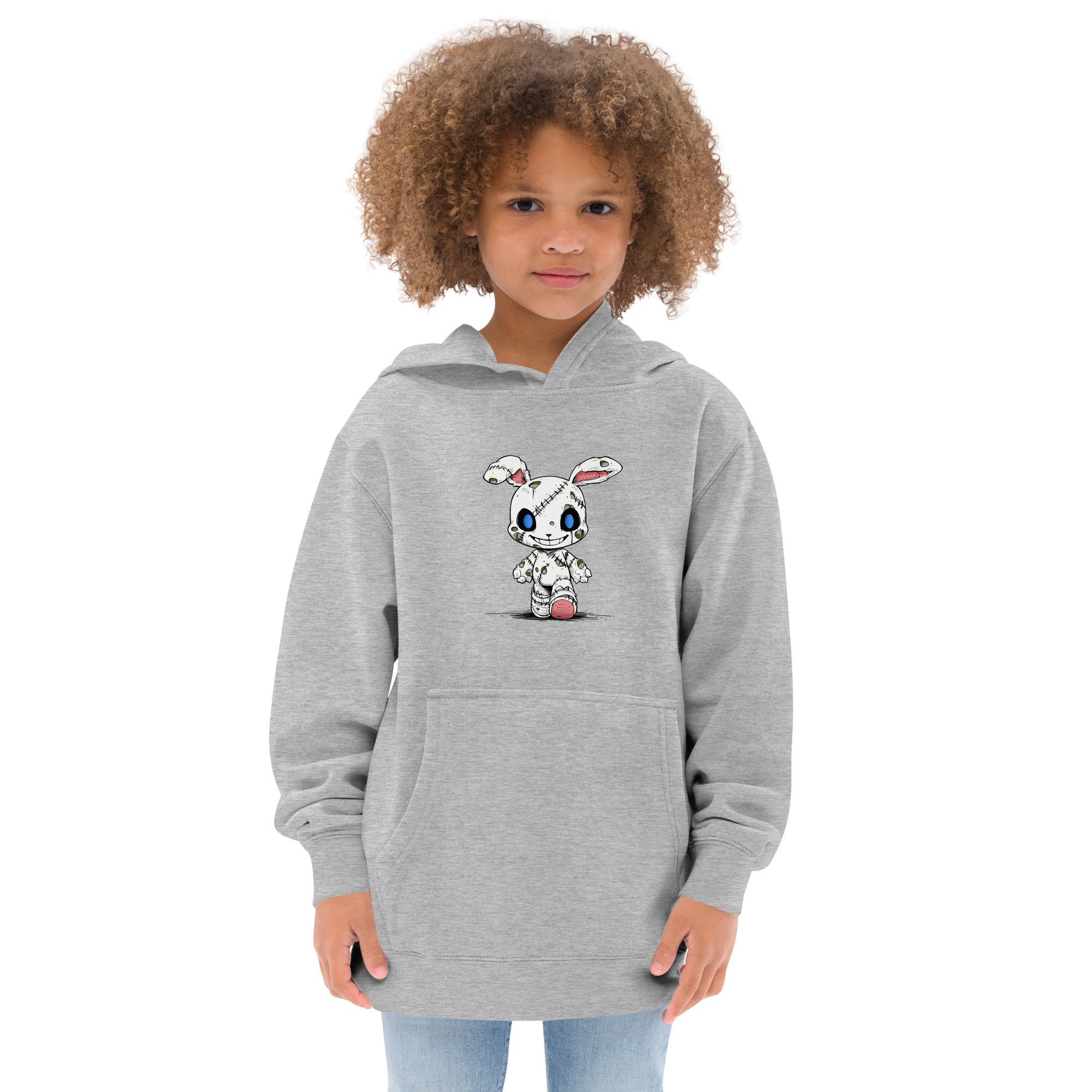 Zombie Bunny Youth Girl's Fleece Hoodie