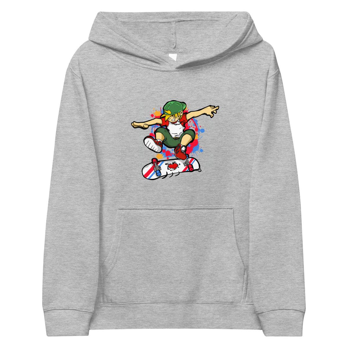 H. Skateboarding Youth Boys Pullover Fleece Hoodie