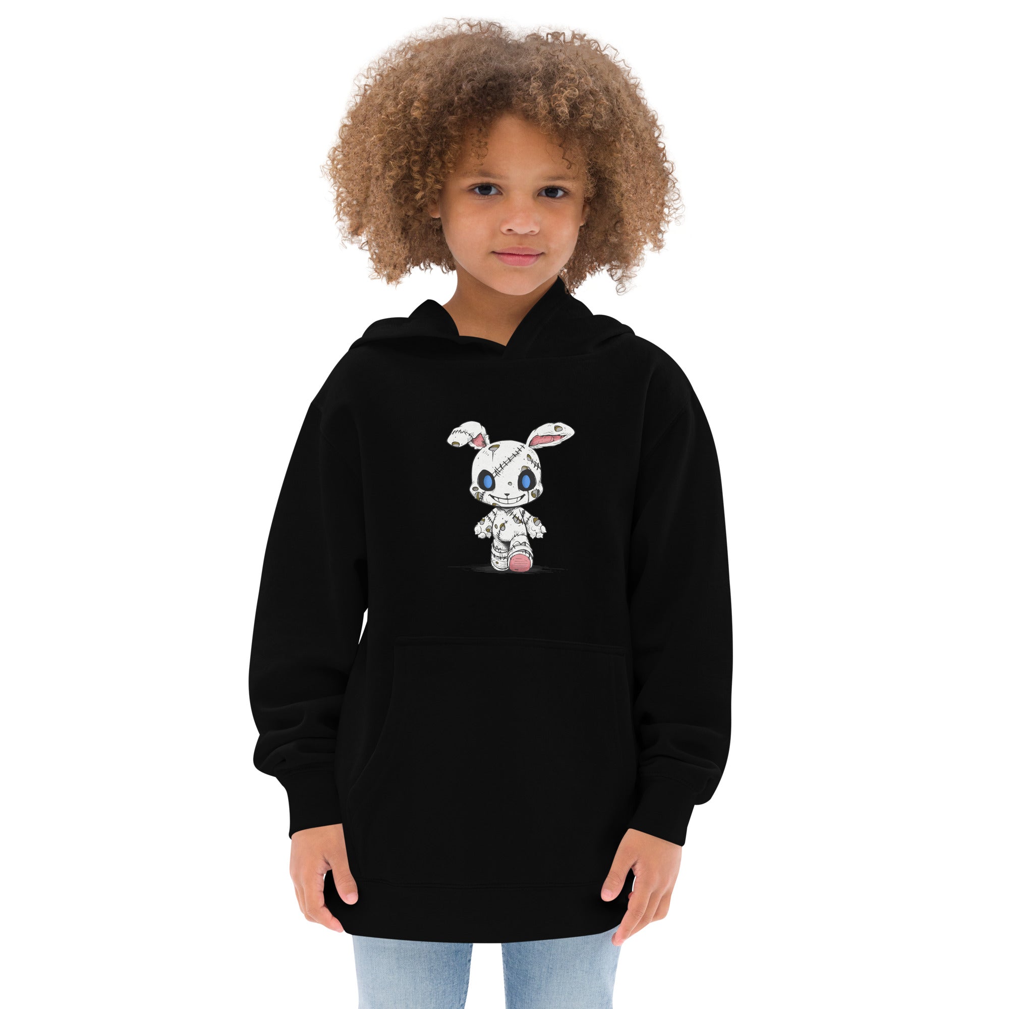 Zombie Bunny Youth Girl's Fleece Hoodie