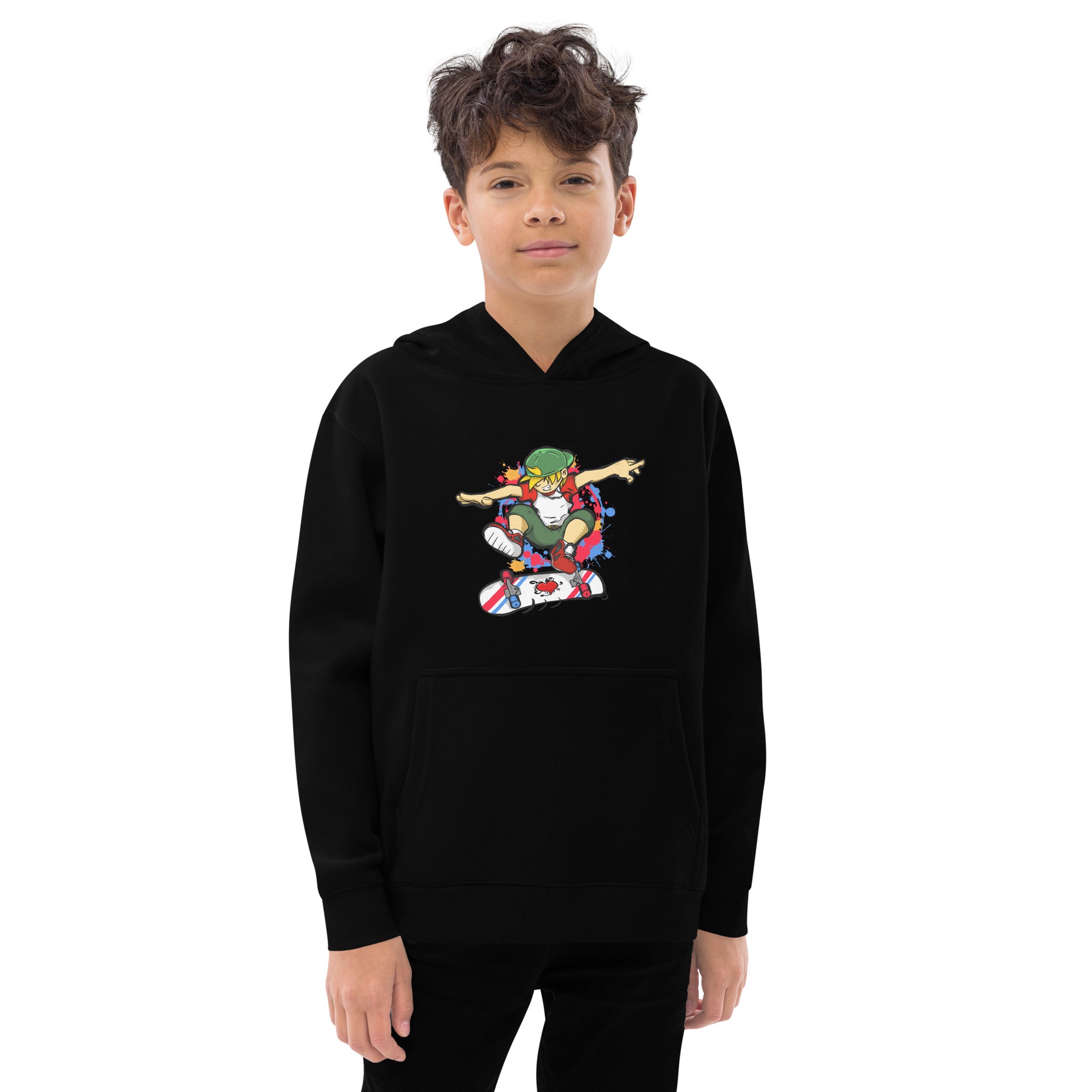 H. Skateboarding Youth Boys Pullover Fleece Hoodie