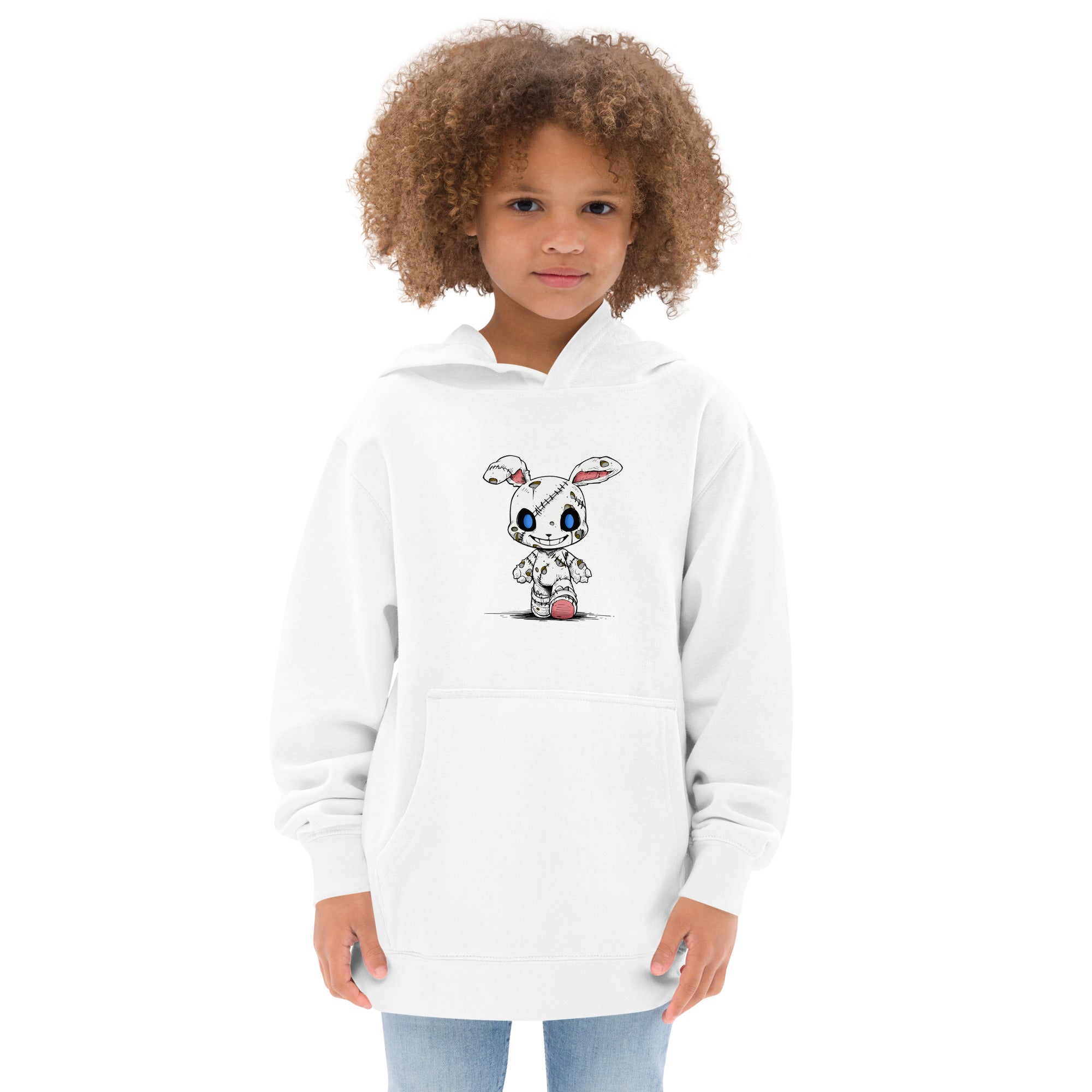 Zombie Bunny Youth Girl's Fleece Hoodie