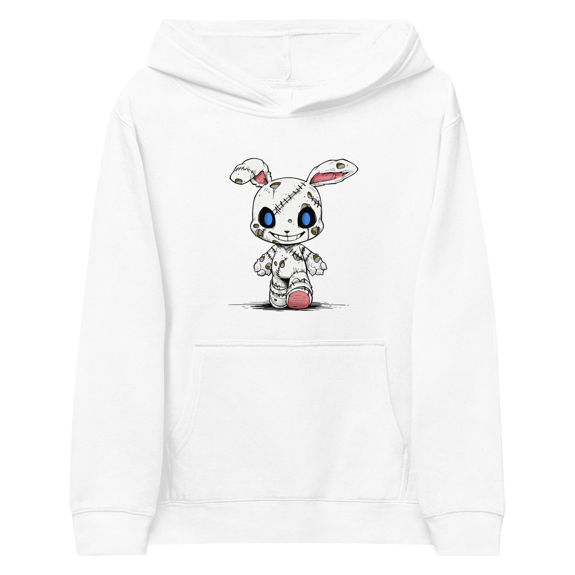 Zombie Bunny Youth Girl's Fleece Hoodie