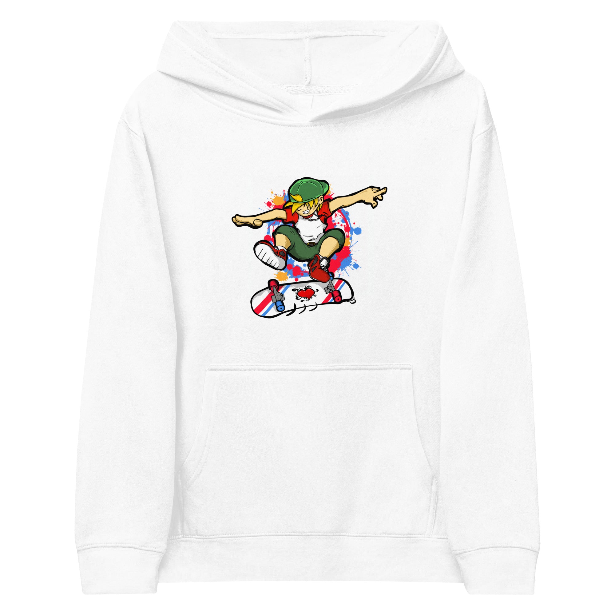 H. Skateboarding Youth Boys Pullover Fleece Hoodie