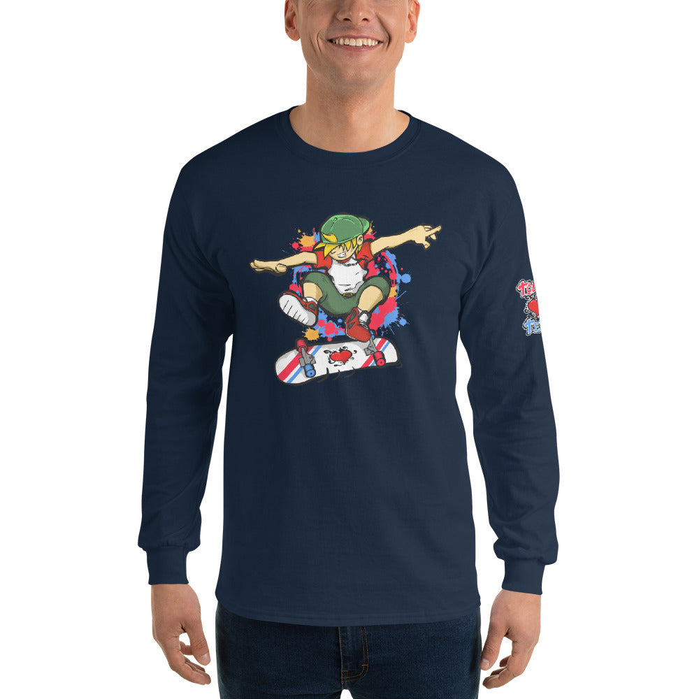 H. Skateboard Men's Long Sleeve Shirt