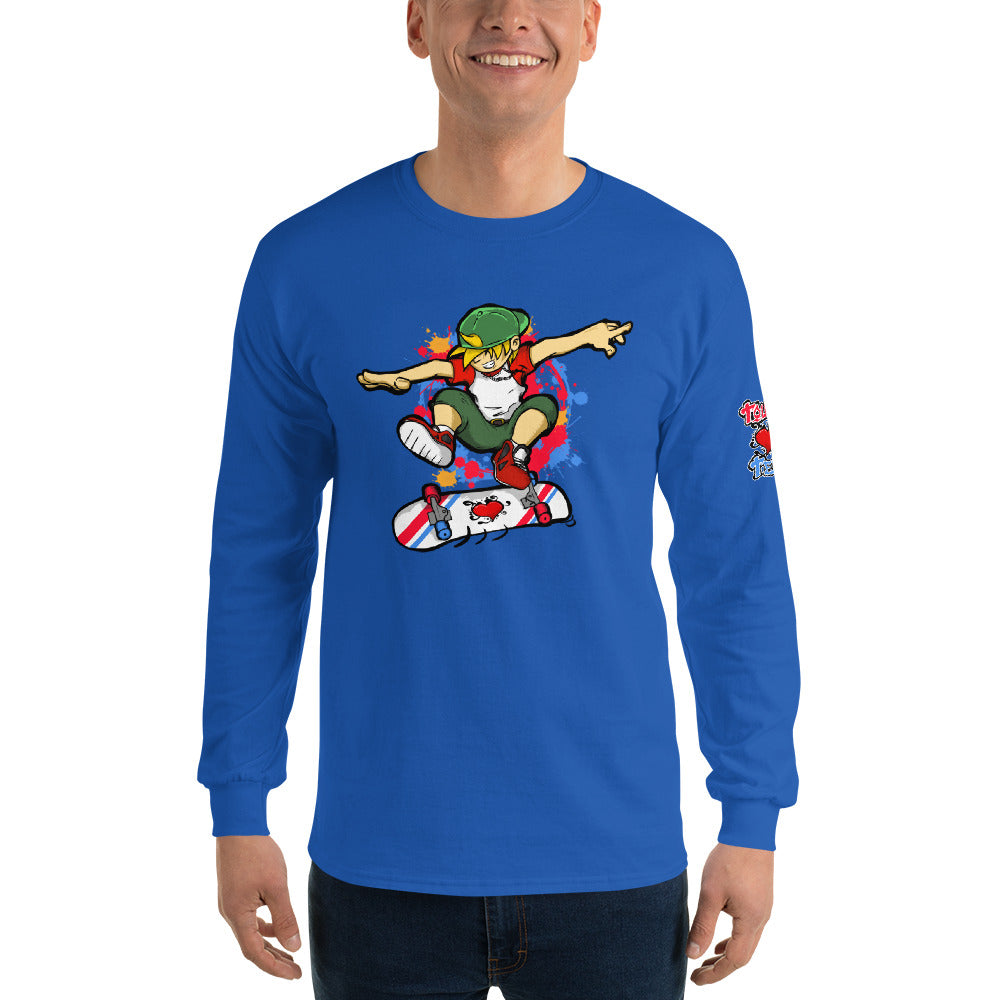 H. Skateboard Men's Long Sleeve Shirt