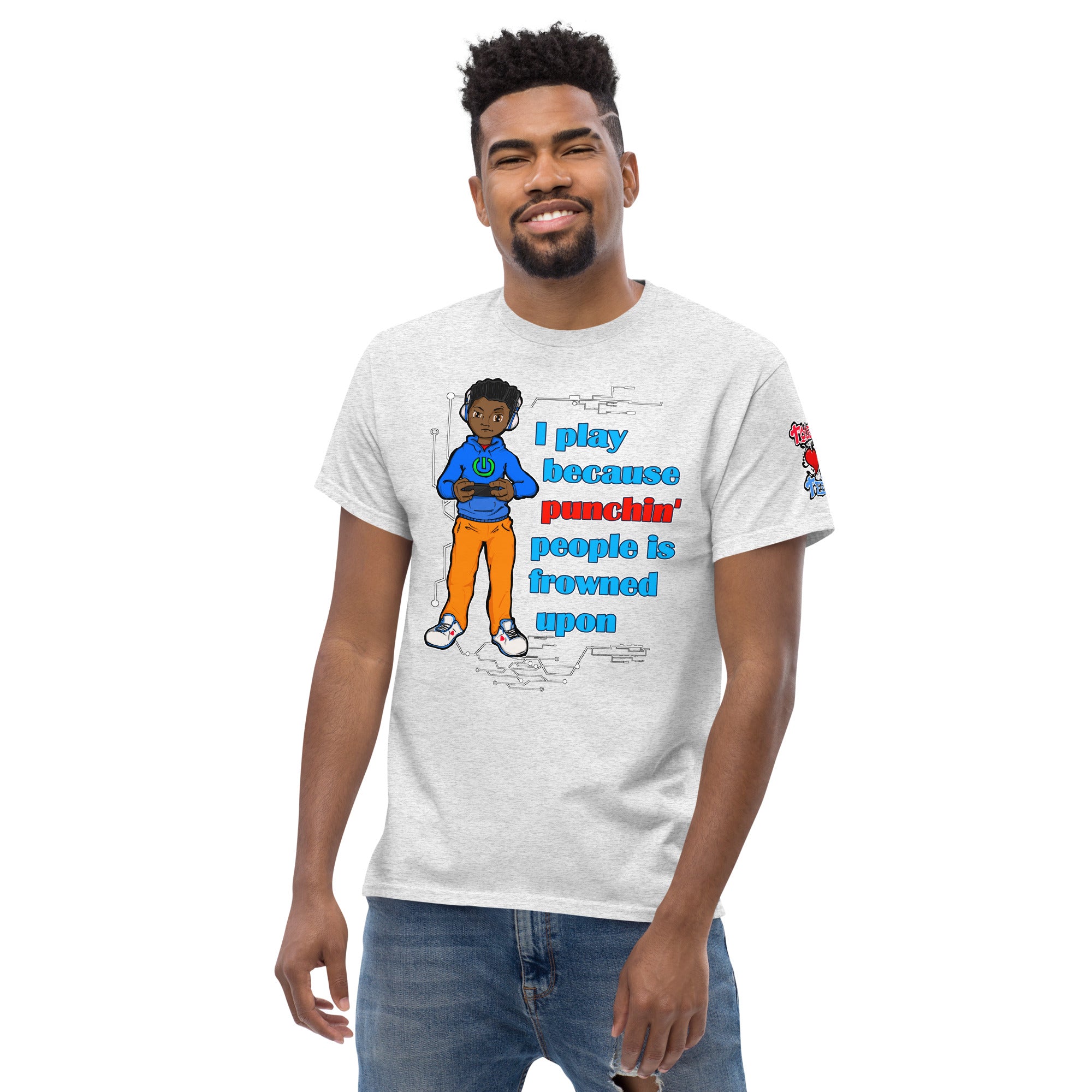 Rex Punchin' Slogan Men's Heavy Blend Classic Tee