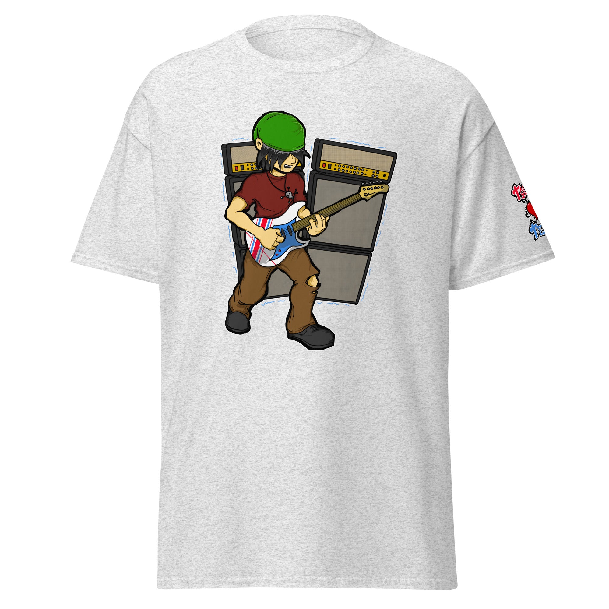 BO Playing Guitar Men's Heavy Blend Classic Tee