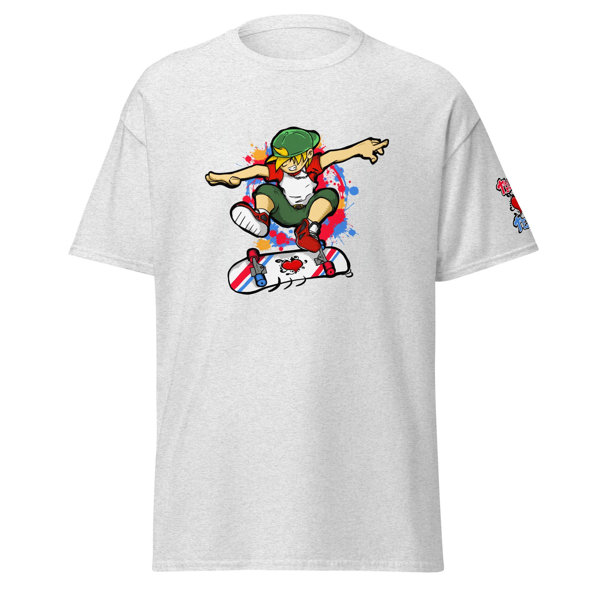 H. Skateboarding Pose Men's Heavy Blend Classic Tee