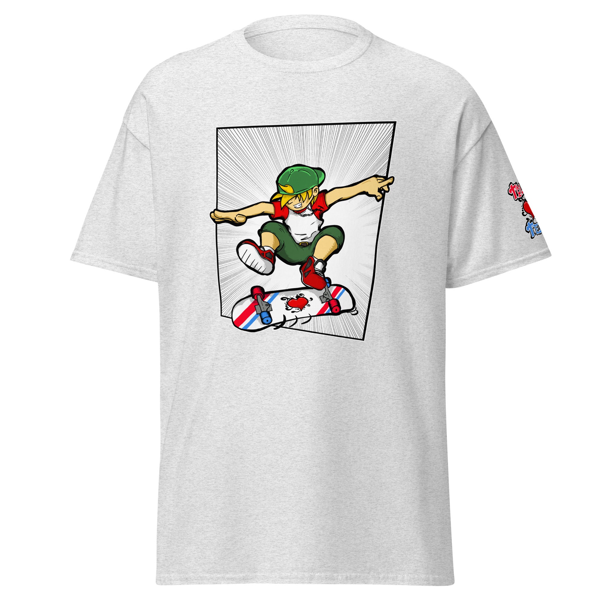 H. Skateboarding Action Pose Men's Heavy Blend Classic Tee