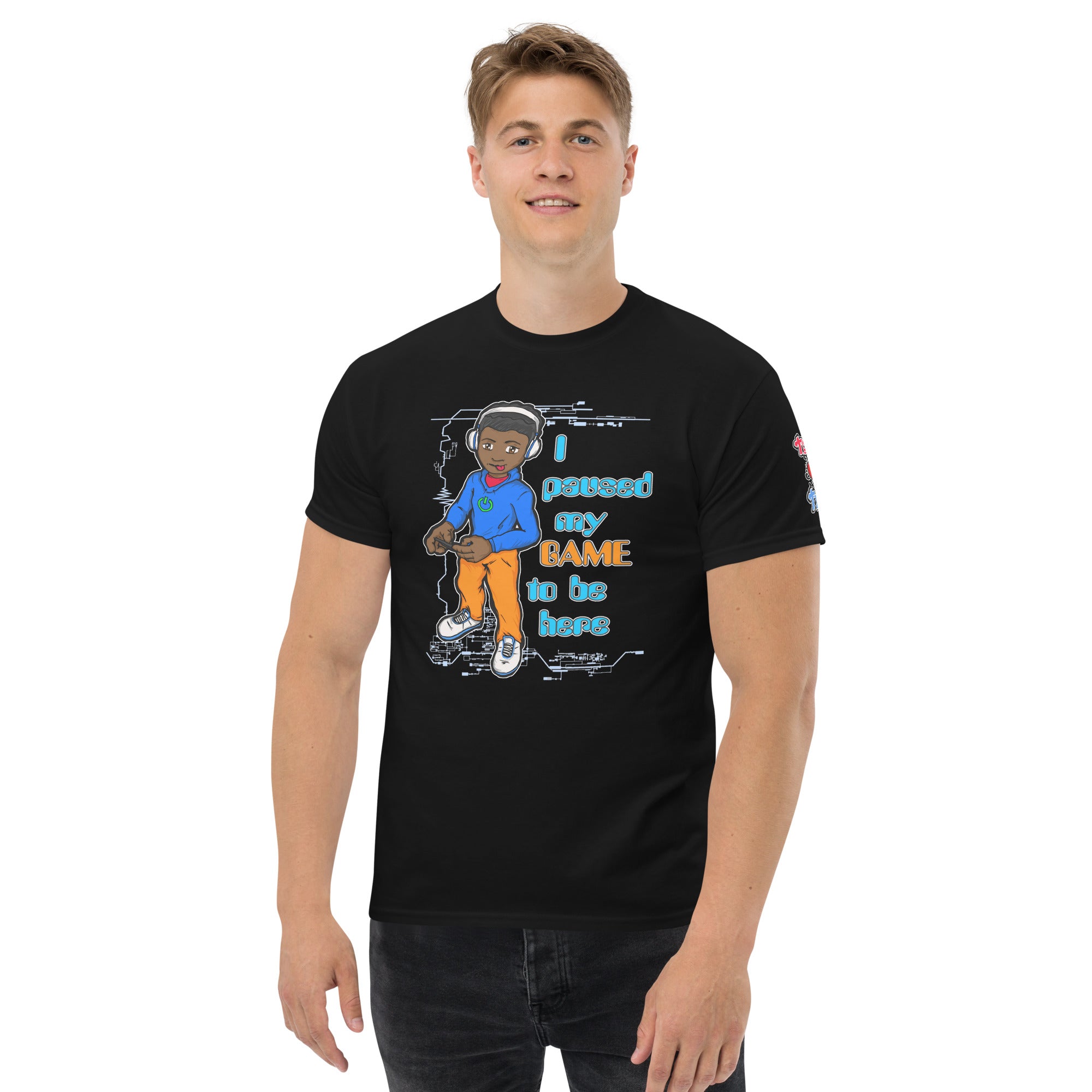 Rex Paused Game Slogan Men's Heavy Blend Classic Tee