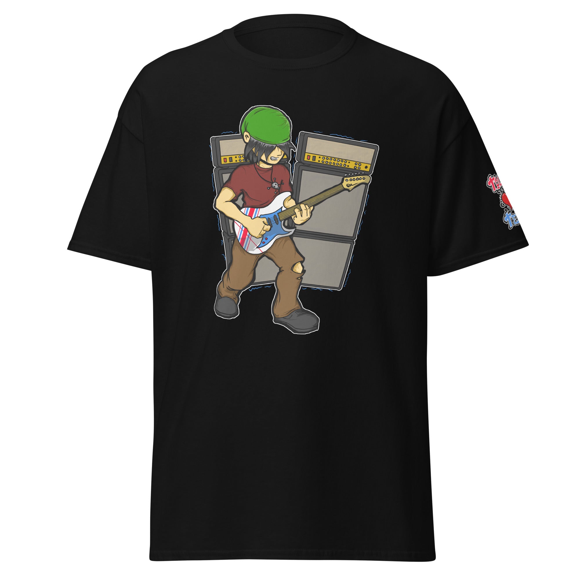 BO Playing Guitar Men's Heavy Blend Classic Tee