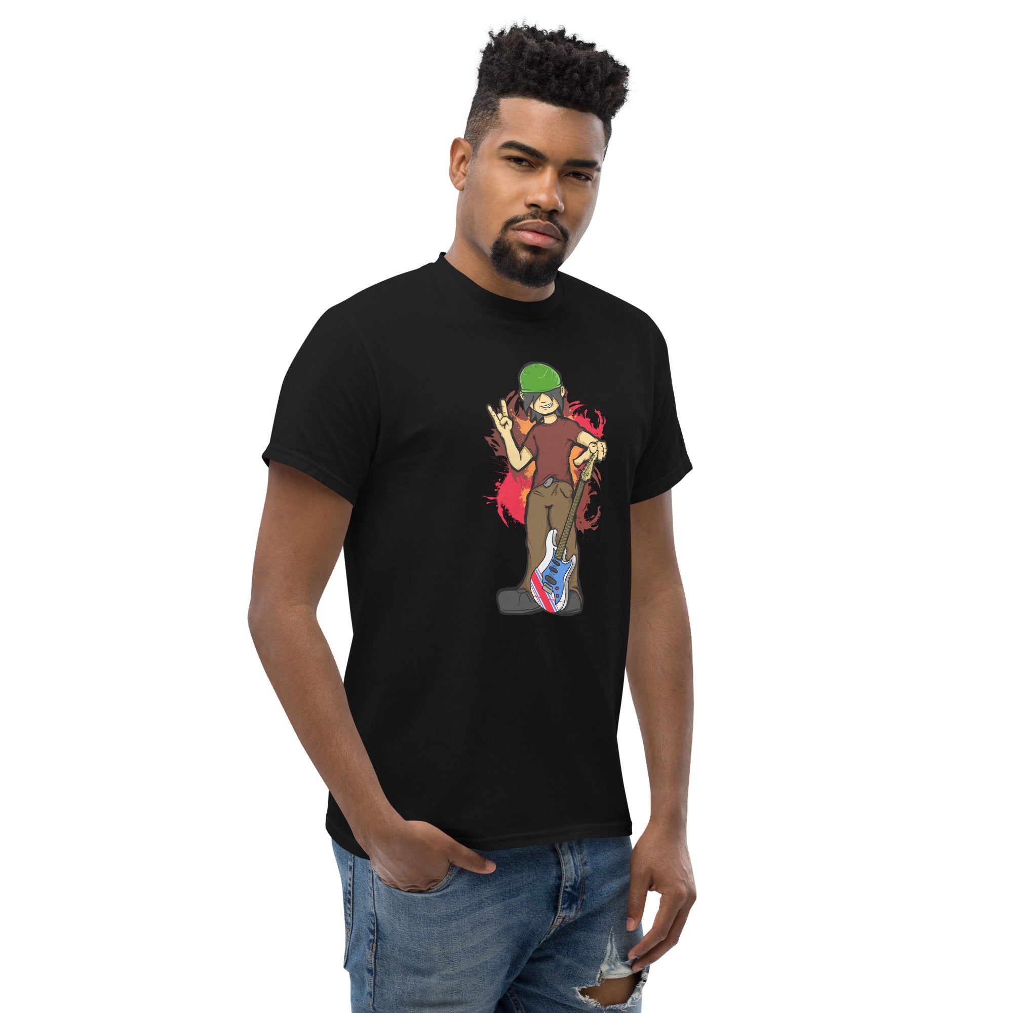 BO with Guitar Men's Heavy Blend Classic Tee