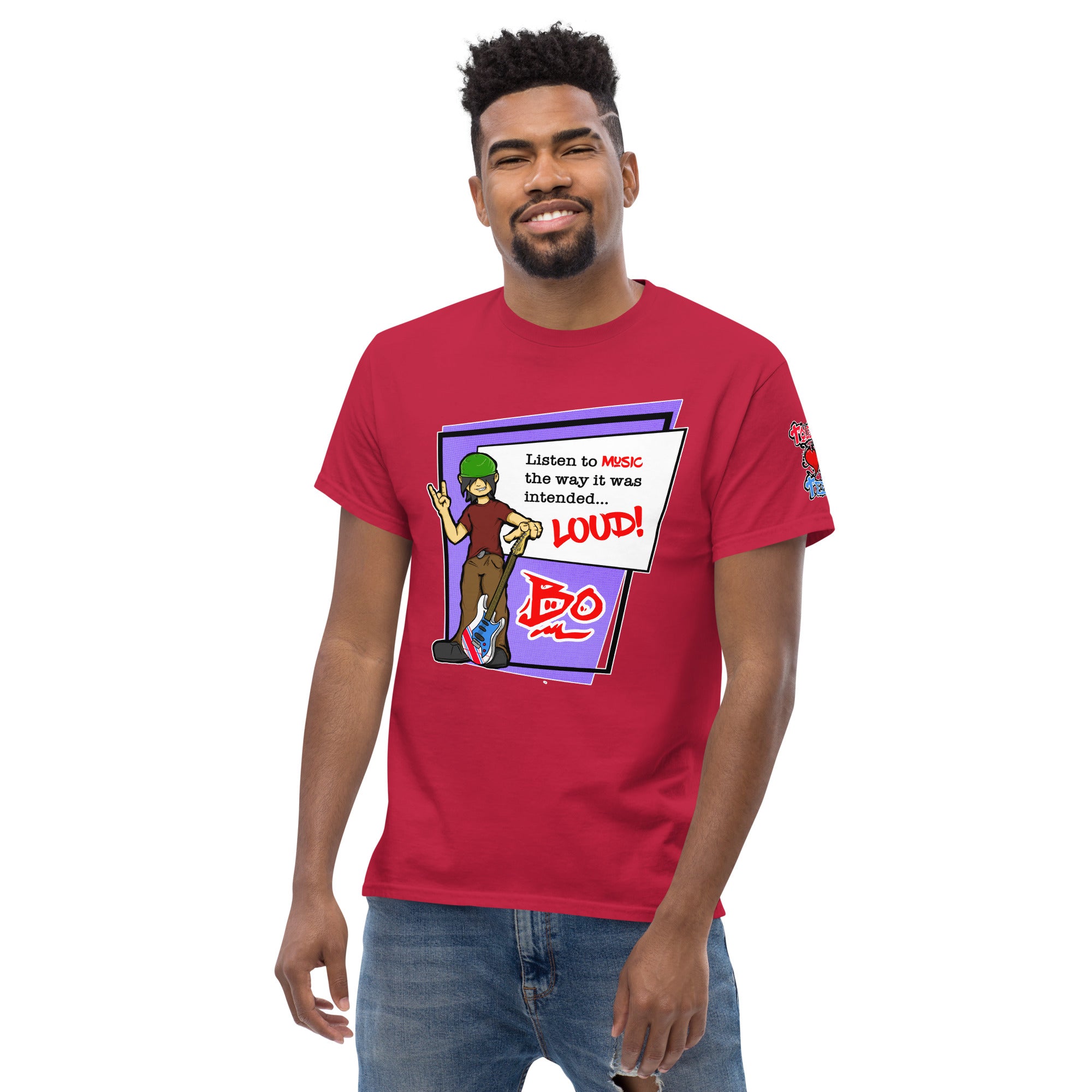 BO Listen Loud Slogan Men's Heavy Blend Classic Tee