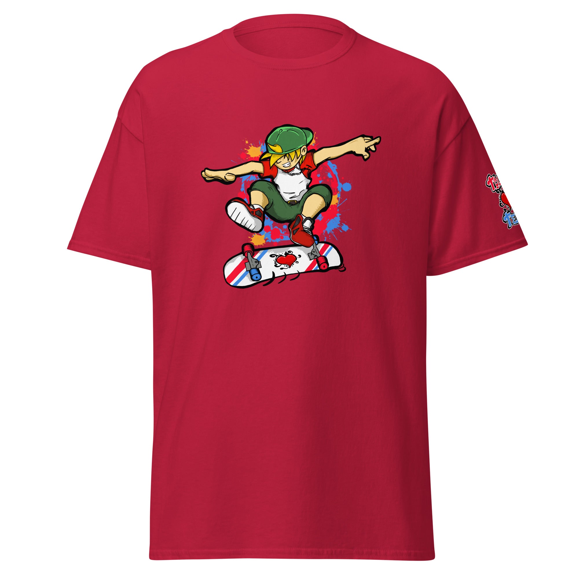 H. Skateboarding Pose Men's Heavy Blend Classic Tee