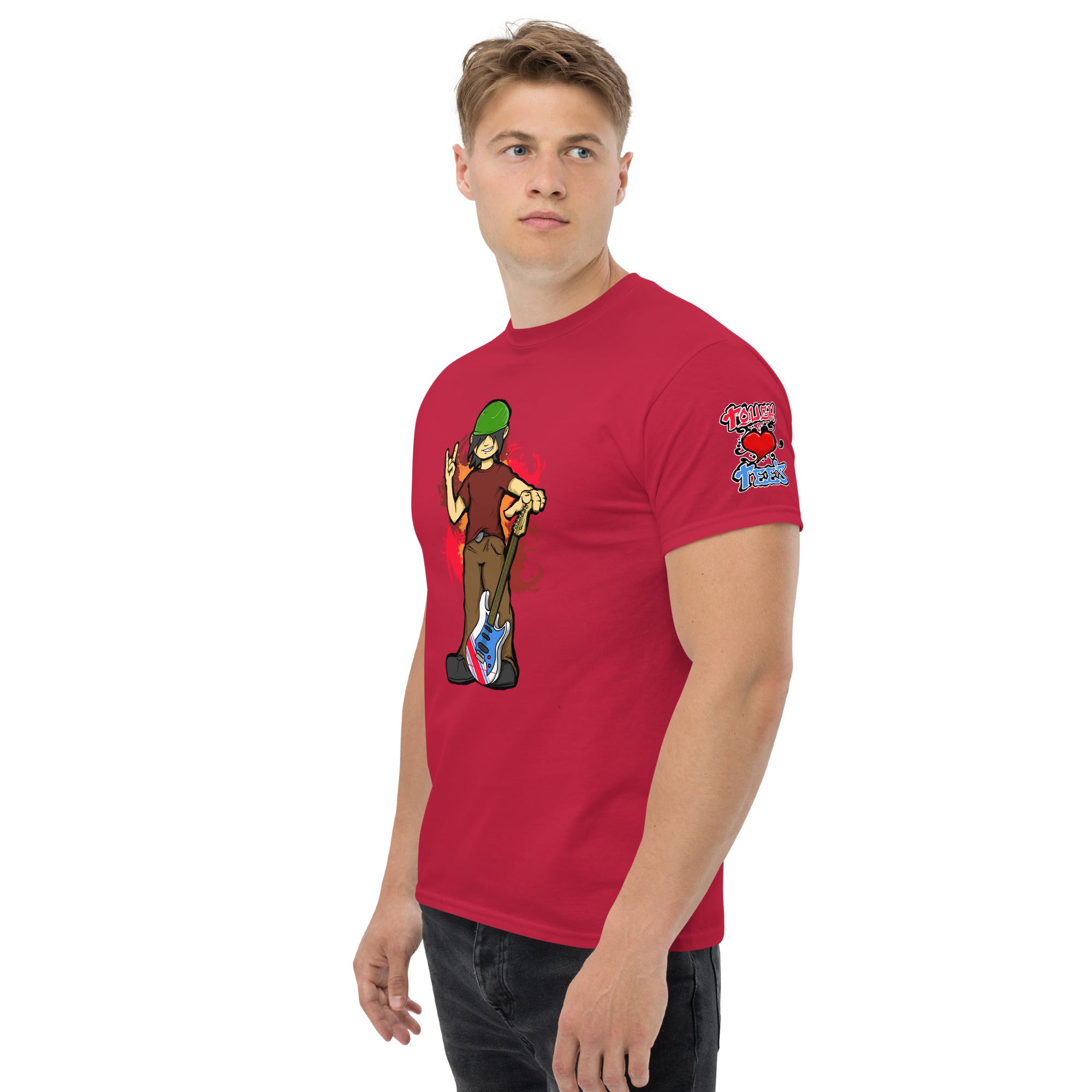 BO with Guitar Men's Heavy Blend Classic Tee