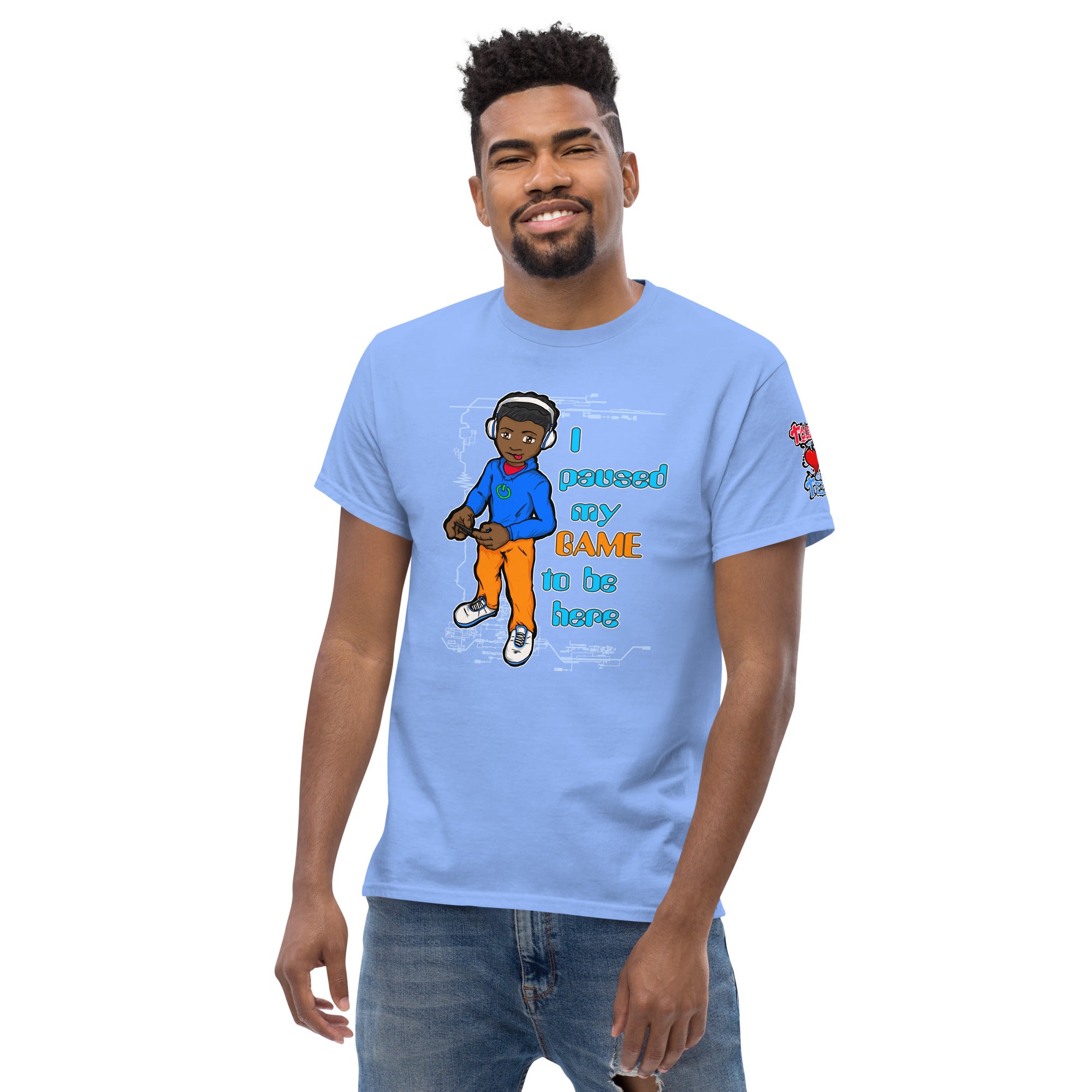 Rex Paused Game Slogan Men's Heavy Blend Classic Tee