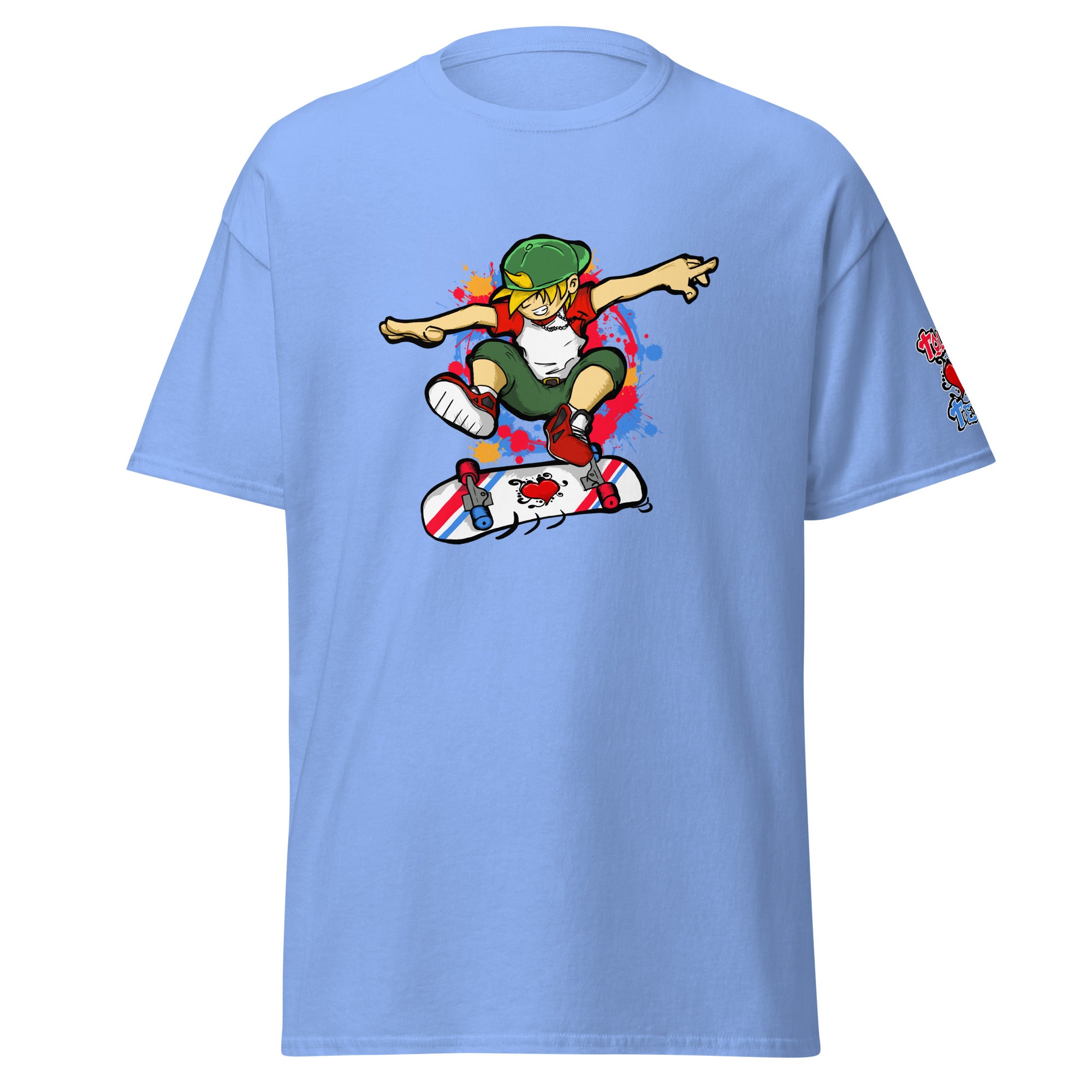 H. Skateboarding Pose Men's Heavy Blend Classic Tee