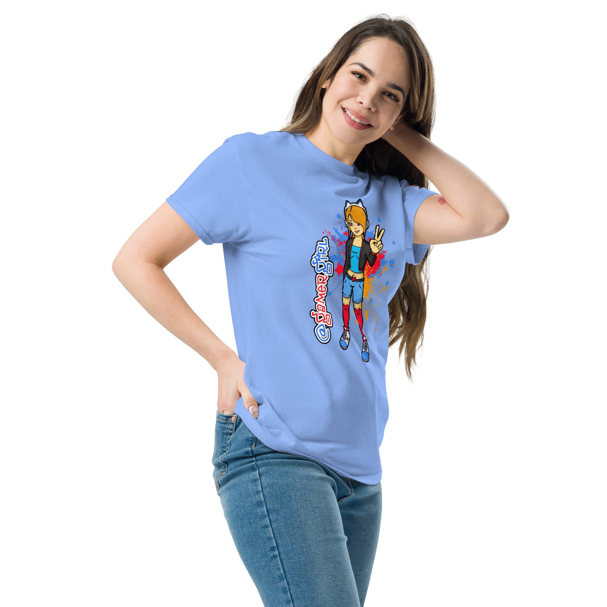 GG with Gamer Girl Logo Women's heavy blend tee