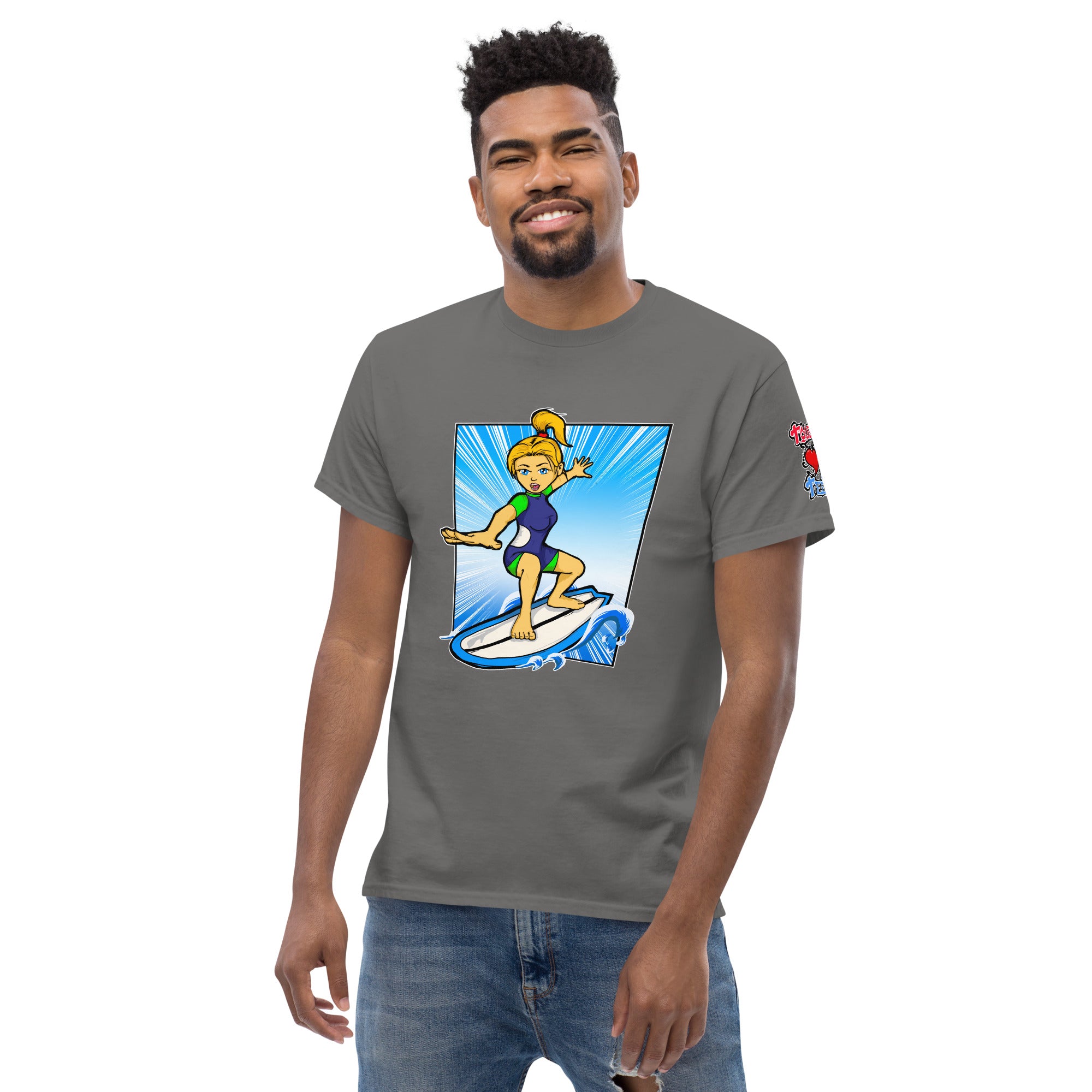 Bee Surfing Men's Heavy Blend Classic Tee