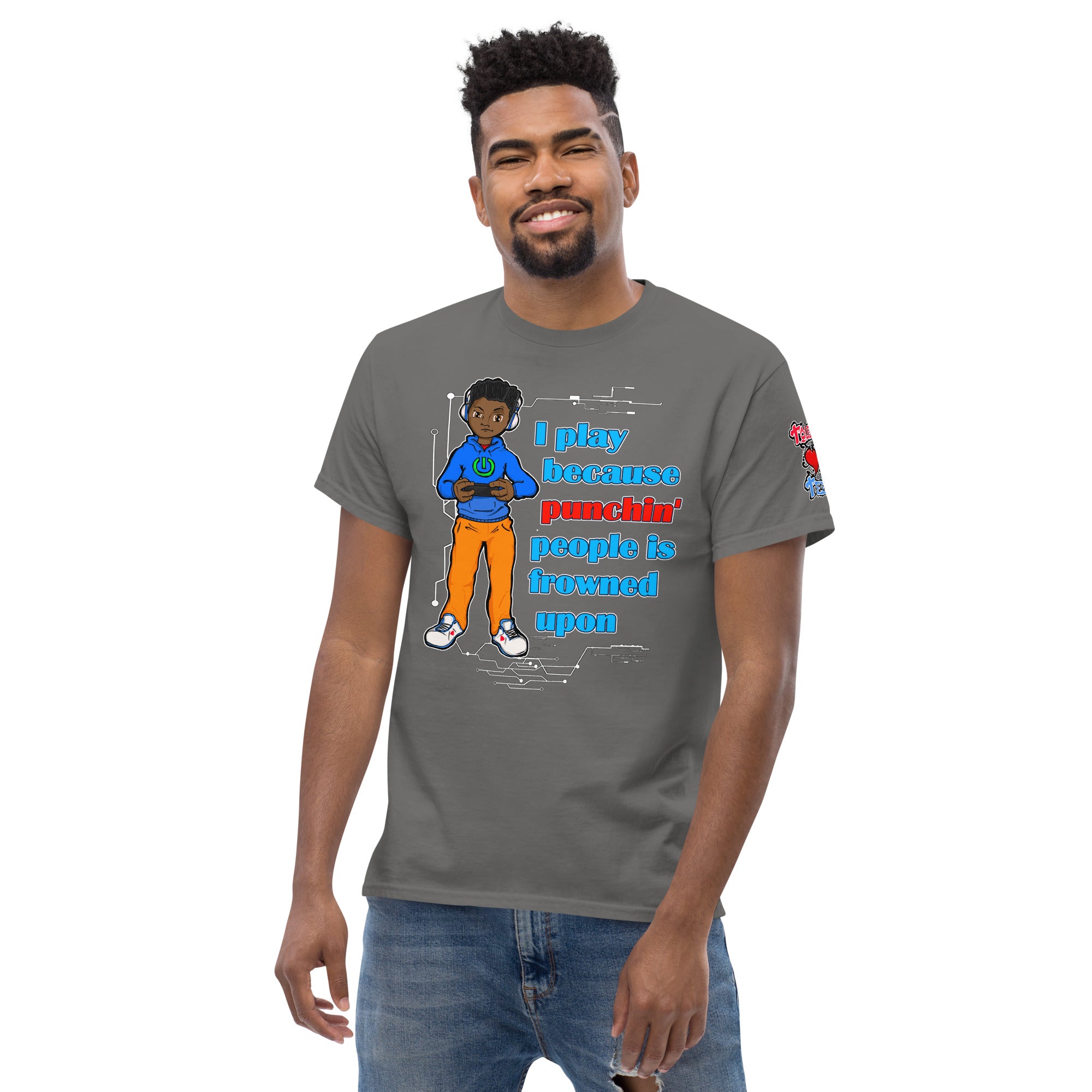 Rex Punchin' Slogan Men's Heavy Blend Classic Tee