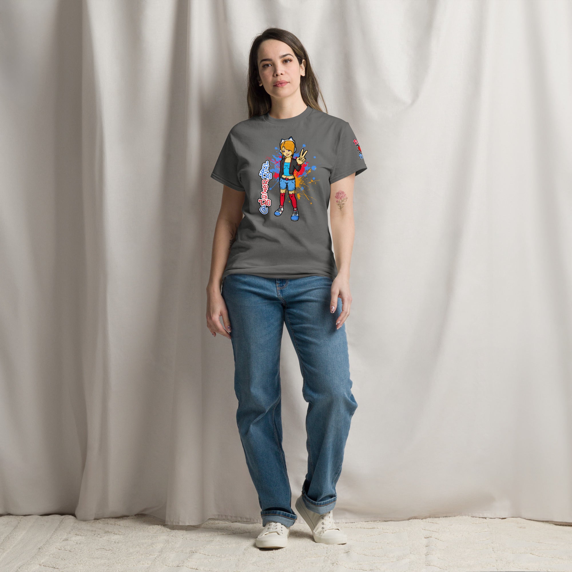 GG with Gamer Girl Logo Women's heavy blend tee