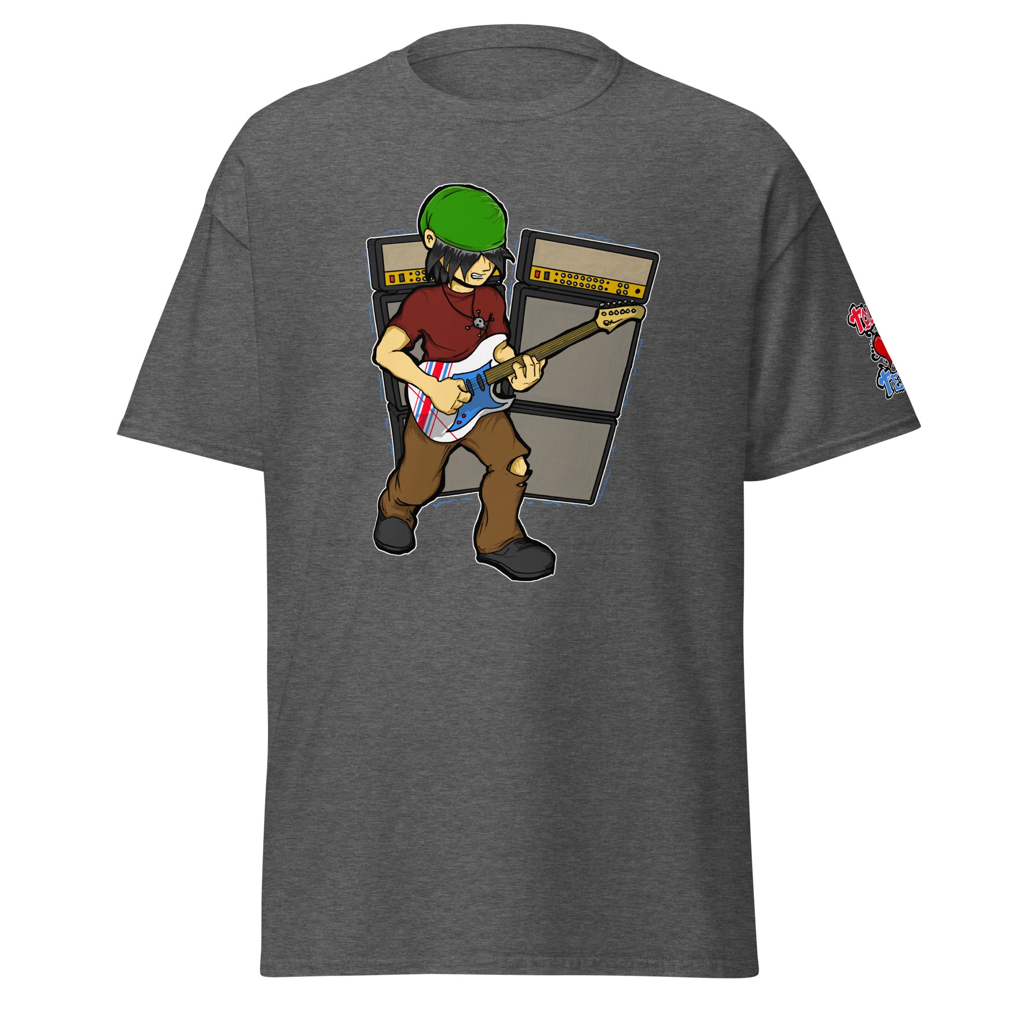 BO Playing Guitar Men's Heavy Blend Classic Tee