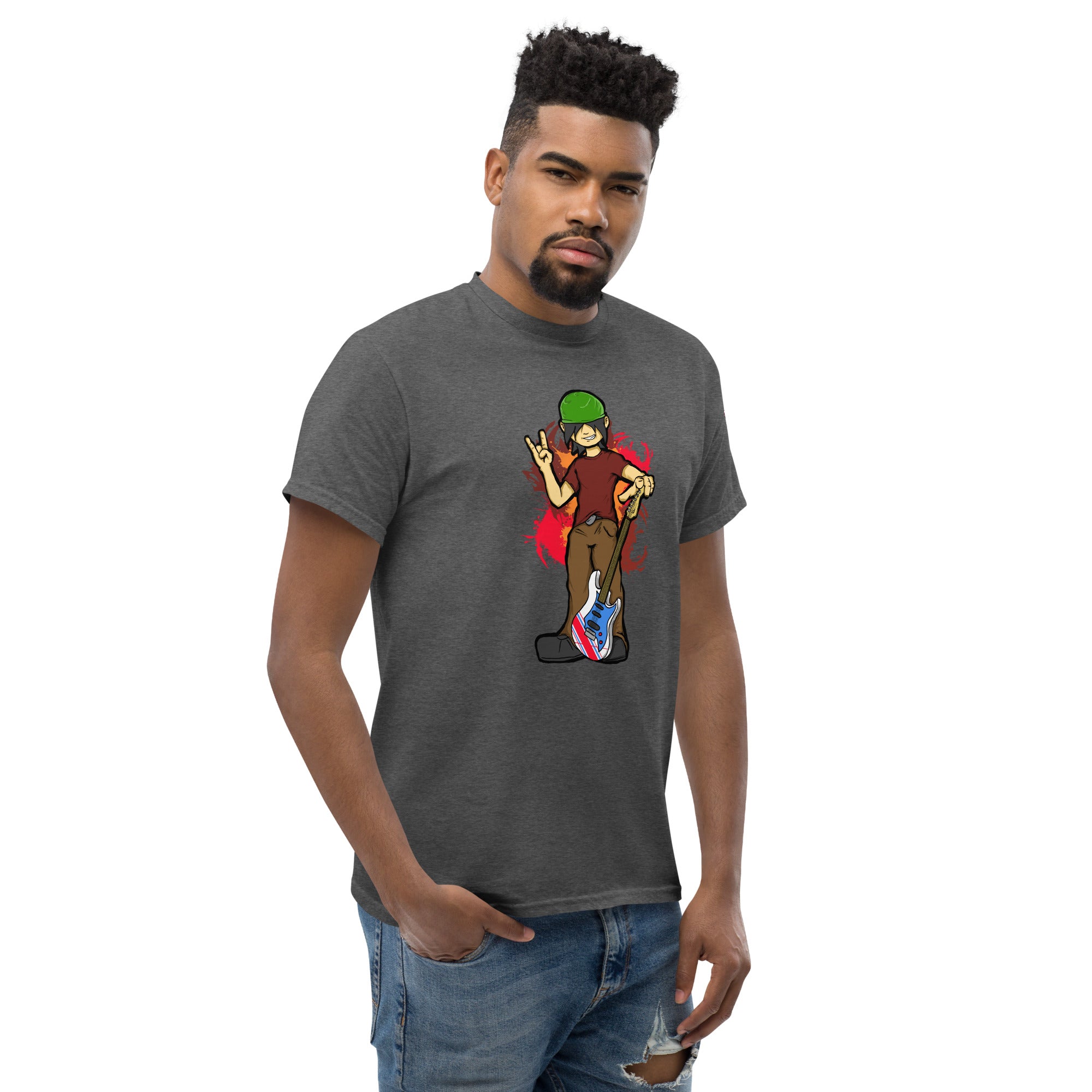 BO with Guitar Men's Heavy Blend Classic Tee