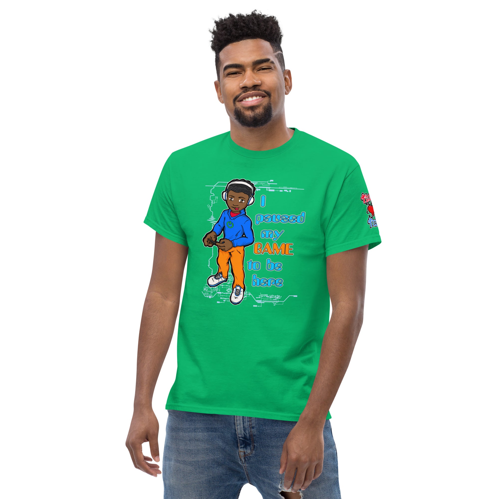 Rex Paused Game Slogan Men's Heavy Blend Classic Tee