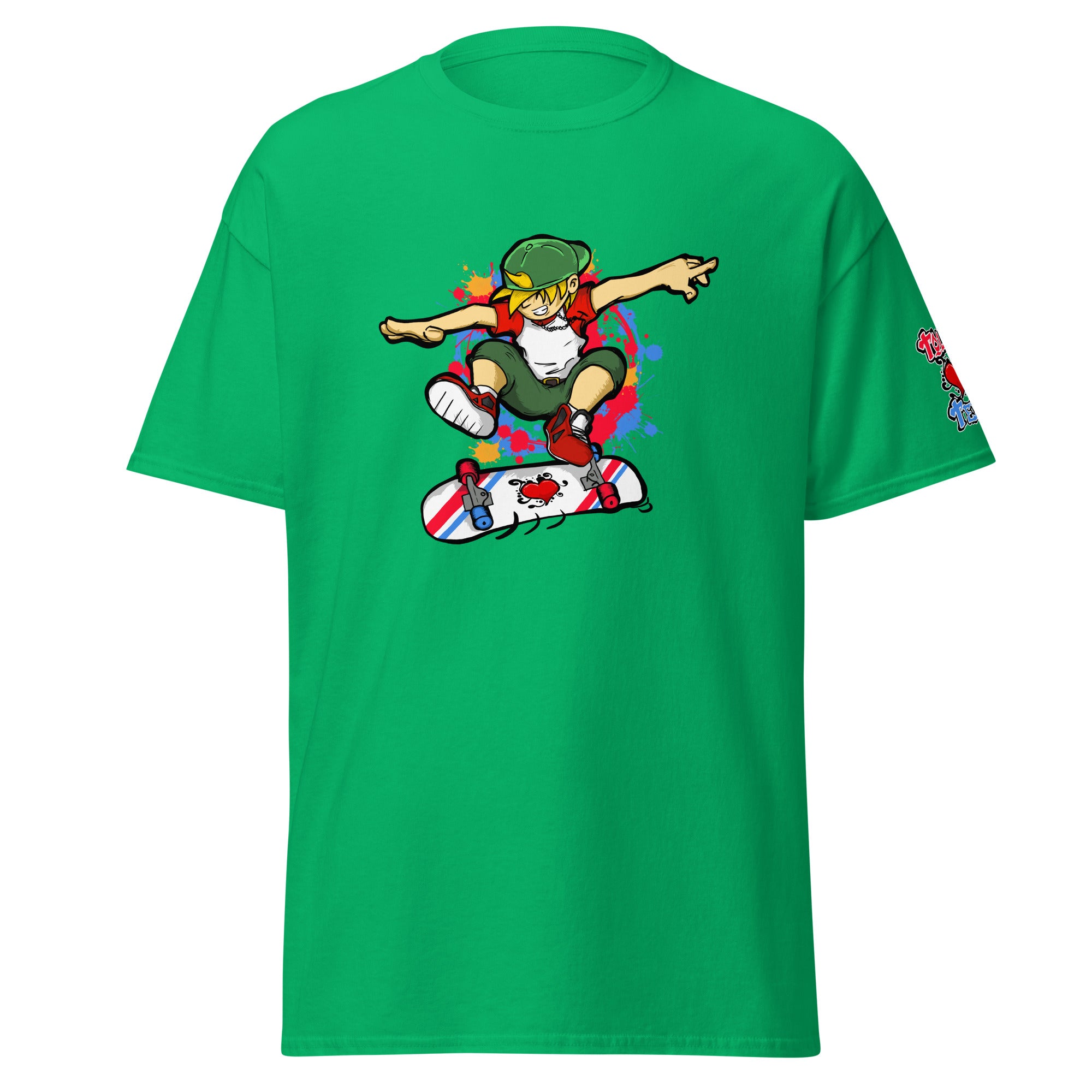 H. Skateboarding Pose Men's Heavy Blend Classic Tee