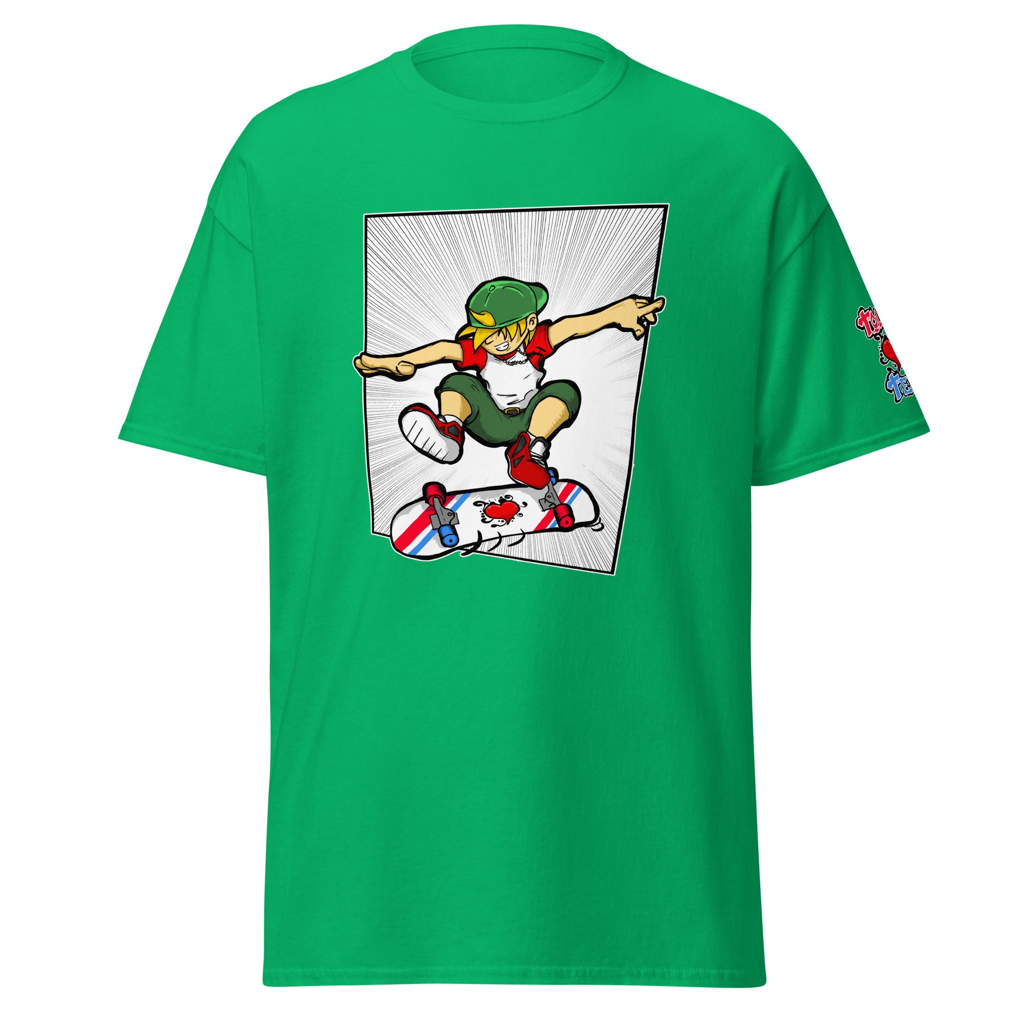 H. Skateboarding Action Pose Men's Heavy Blend Classic Tee