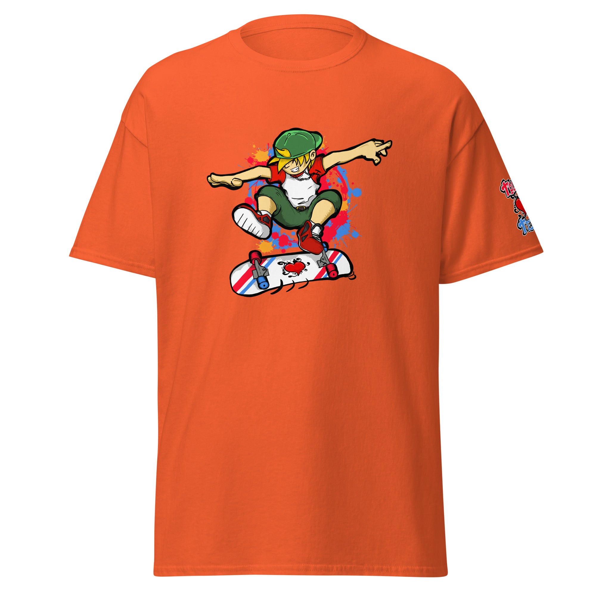 H. Skateboarding Pose Men's Heavy Blend Classic Tee