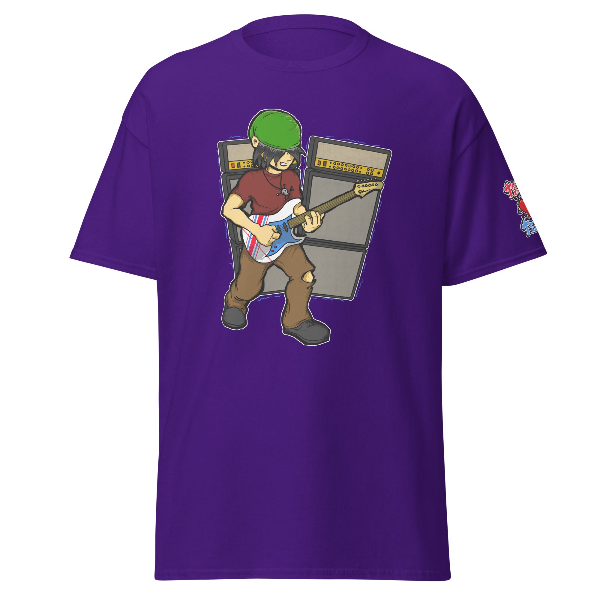 BO Playing Guitar Men's Heavy Blend Classic Tee