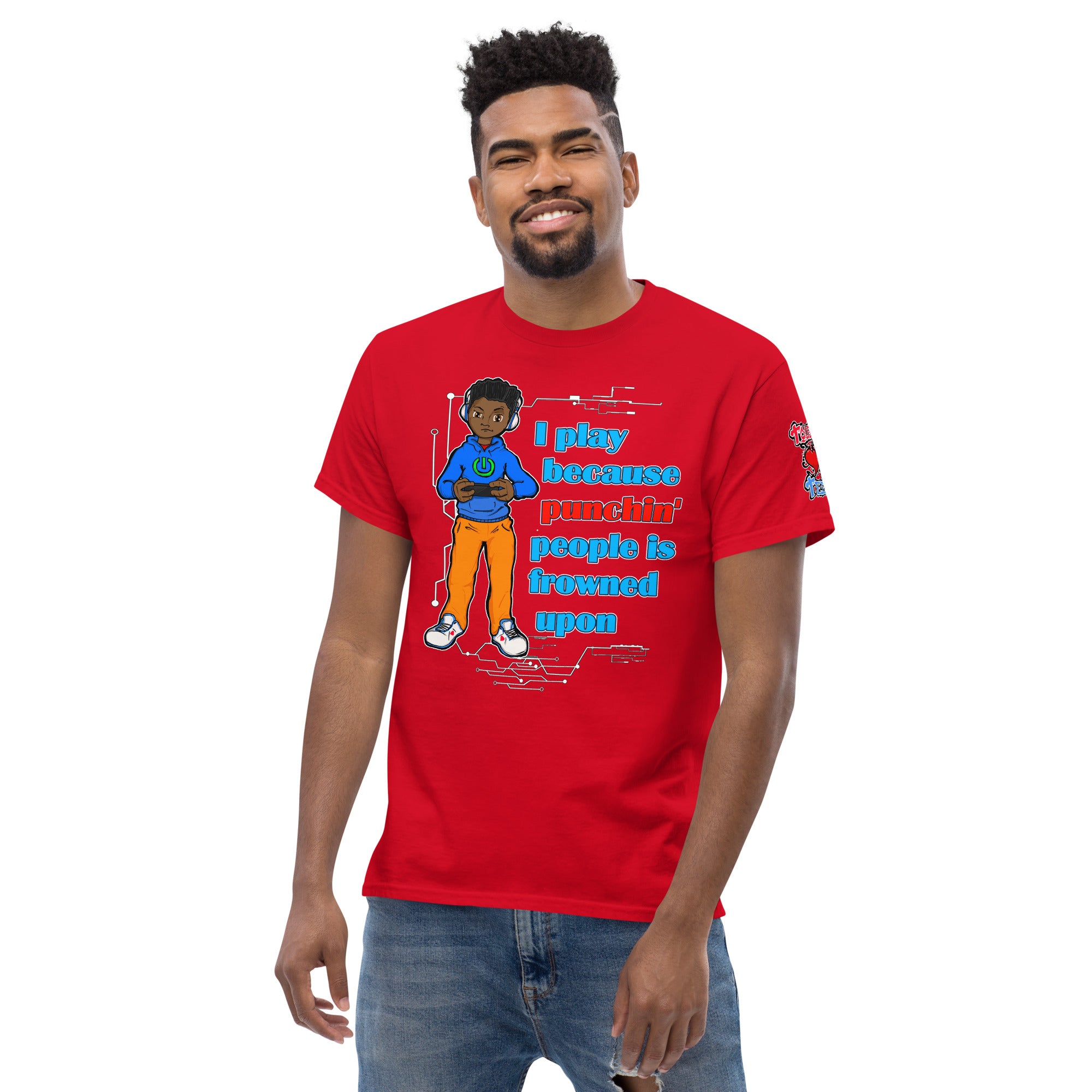 Rex Punchin' Slogan Men's Heavy Blend Classic Tee