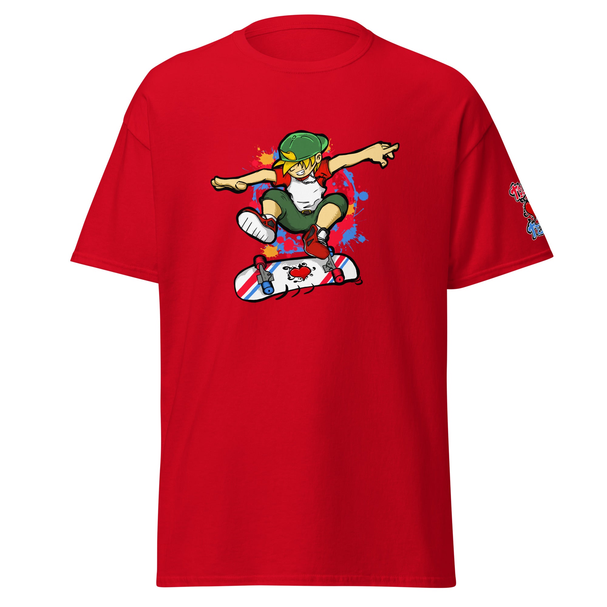 H. Skateboarding Pose Men's Heavy Blend Classic Tee