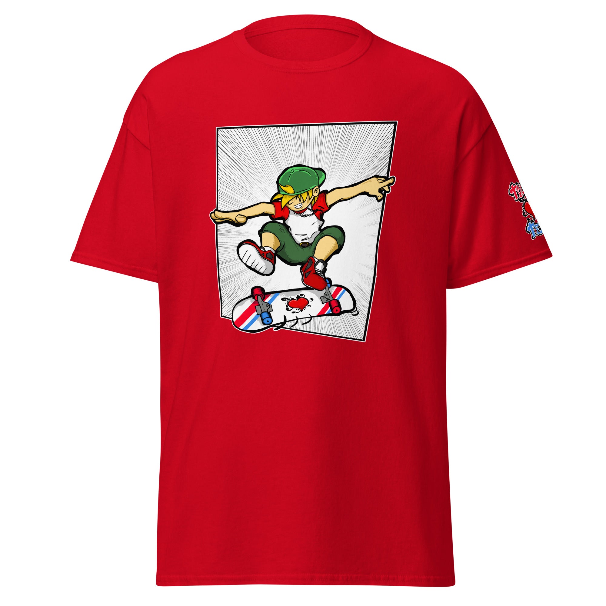 H. Skateboarding Action Pose Men's Heavy Blend Classic Tee