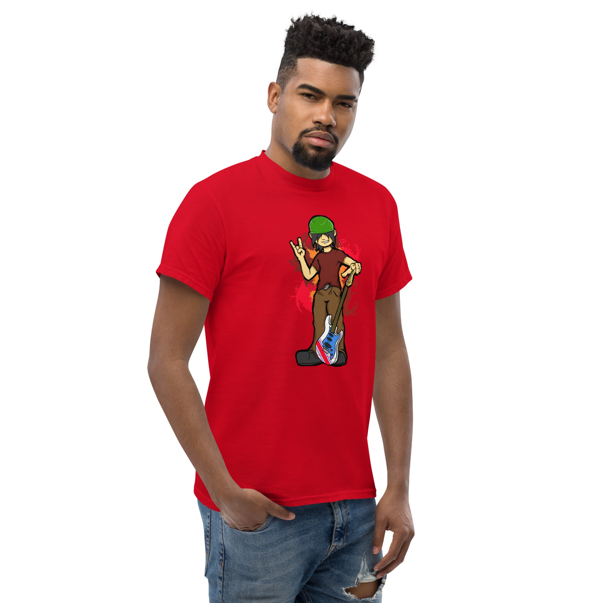 BO with Guitar Men's Heavy Blend Classic Tee