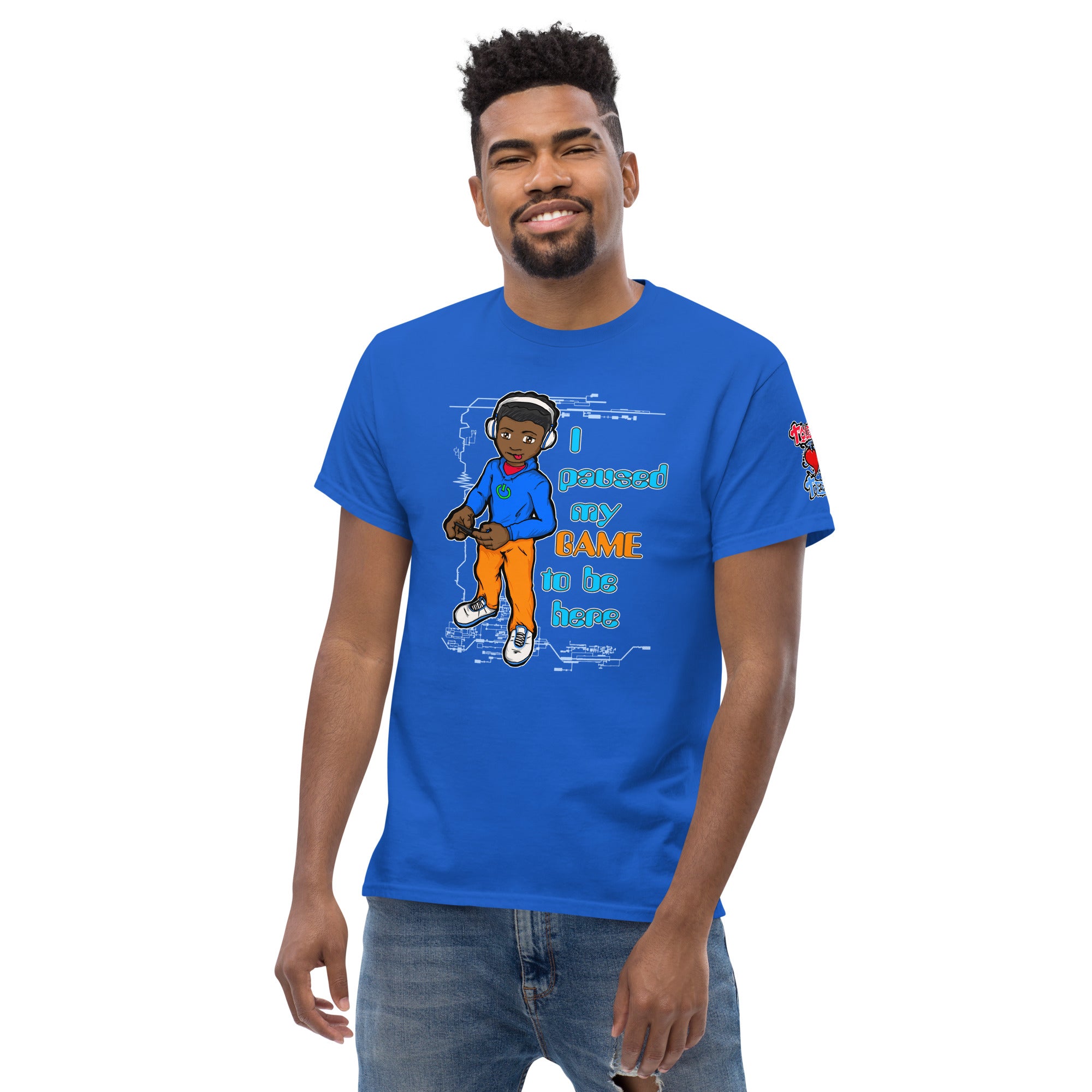 Rex Paused Game Slogan Men's Heavy Blend Classic Tee