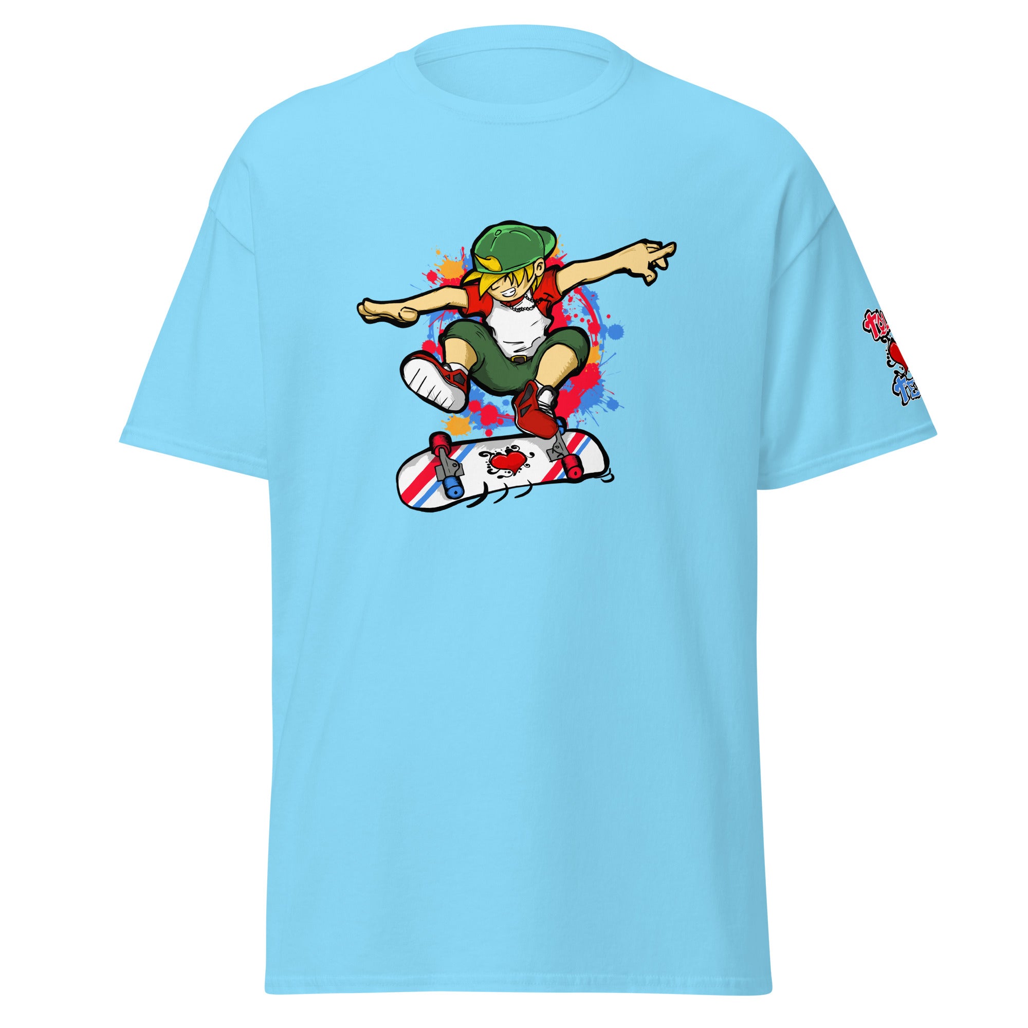 H. Skateboarding Pose Men's Heavy Blend Classic Tee