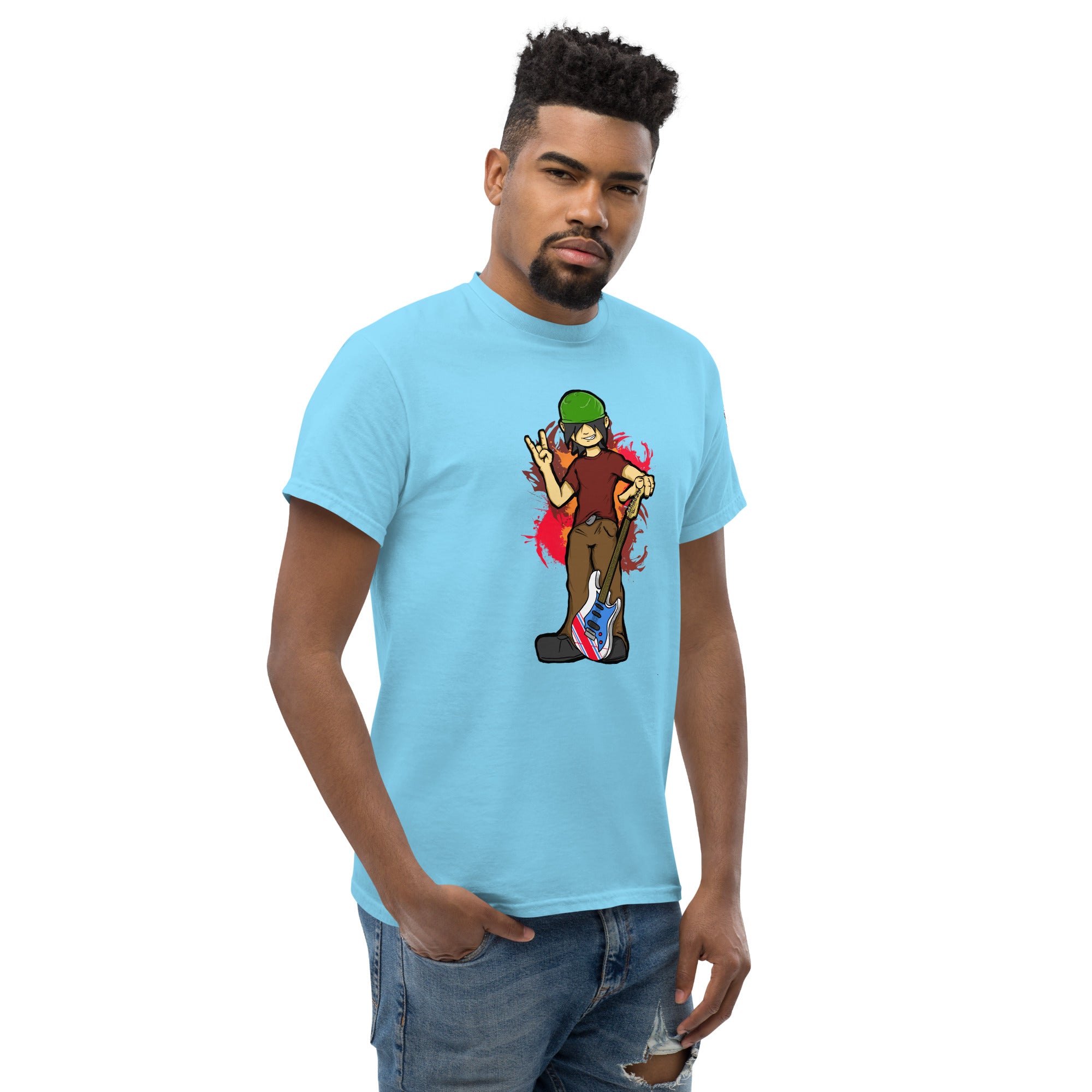 BO with Guitar Men's Heavy Blend Classic Tee