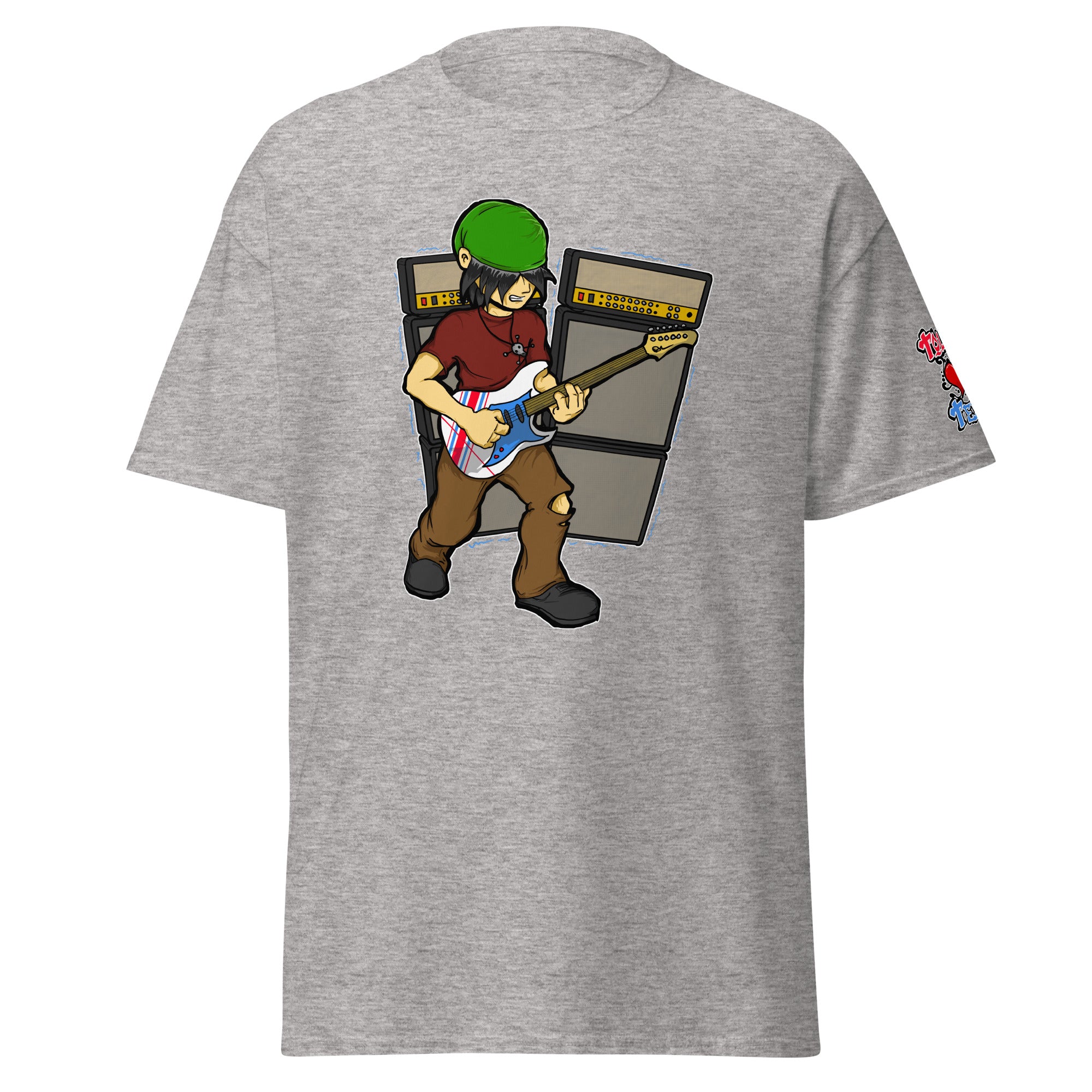 BO Playing Guitar Men's Heavy Blend Classic Tee