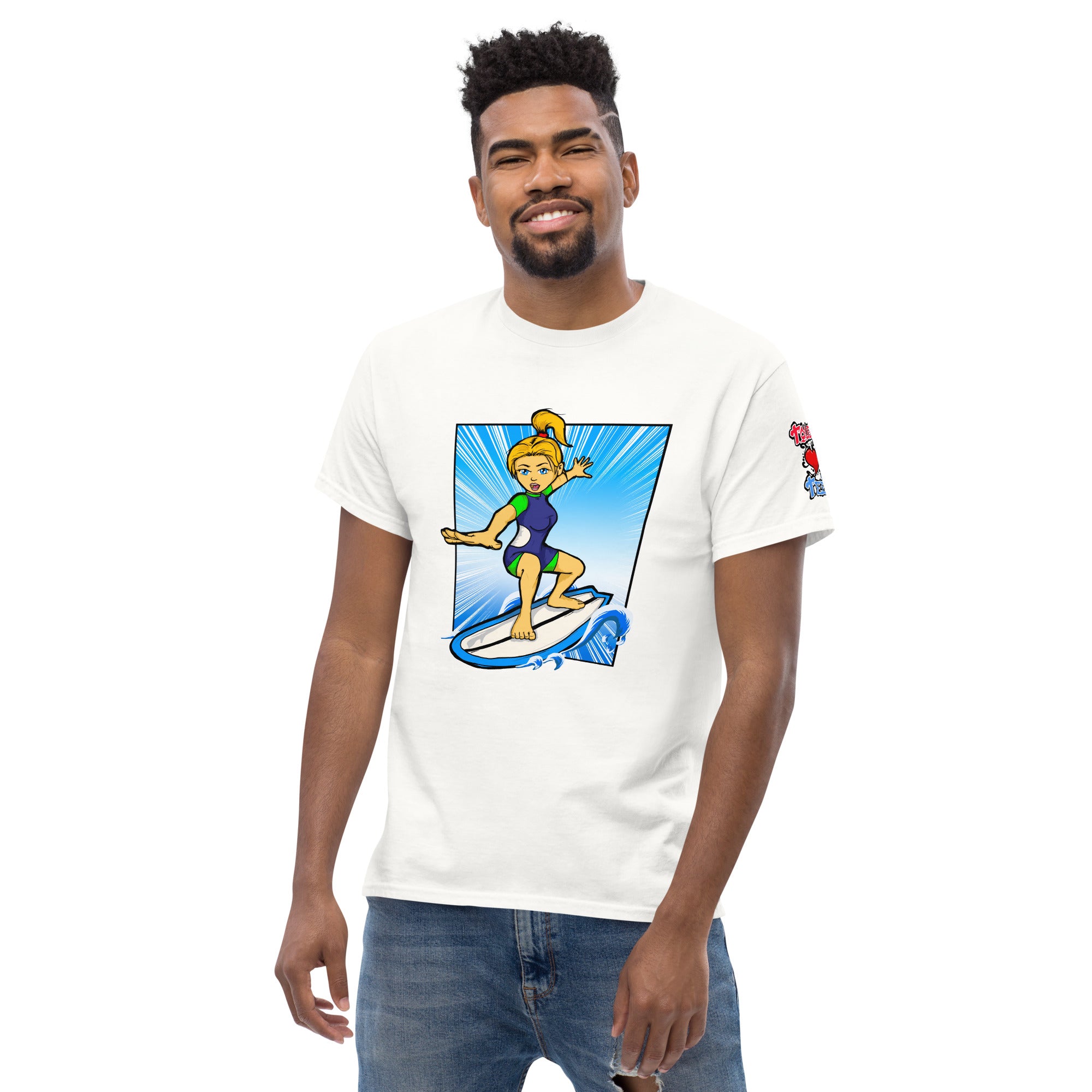 Bee Surfing Men's Heavy Blend Classic Tee