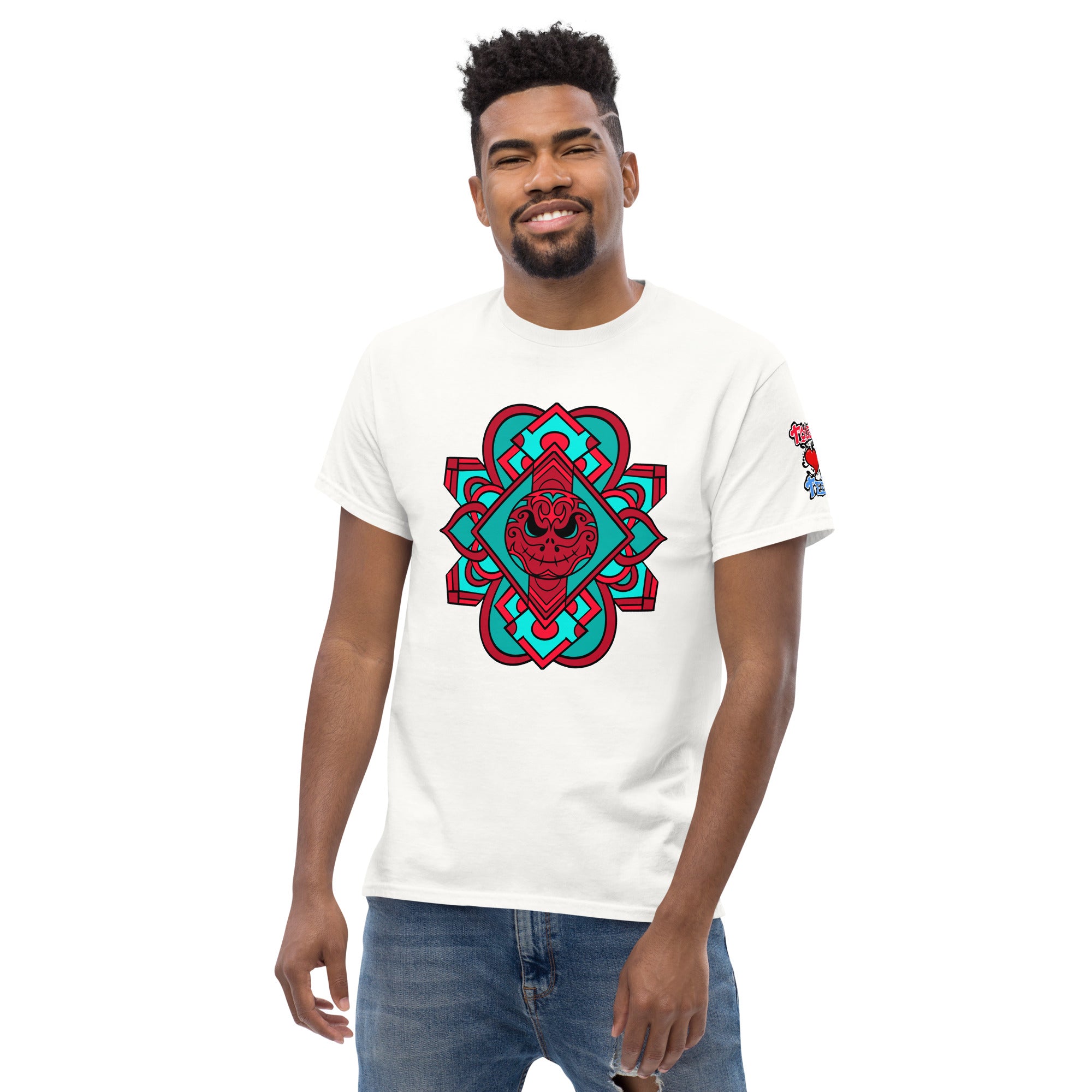 TLT Halloween Face Mandala Men's Heavy Blend Classic Tee