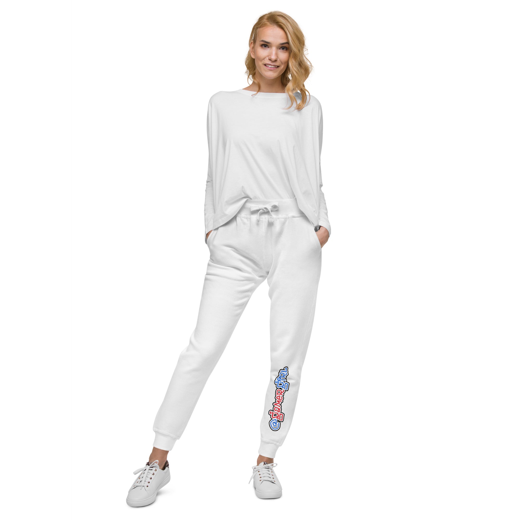 GG Gamer Girl Slogan Women's fleece sweatpants