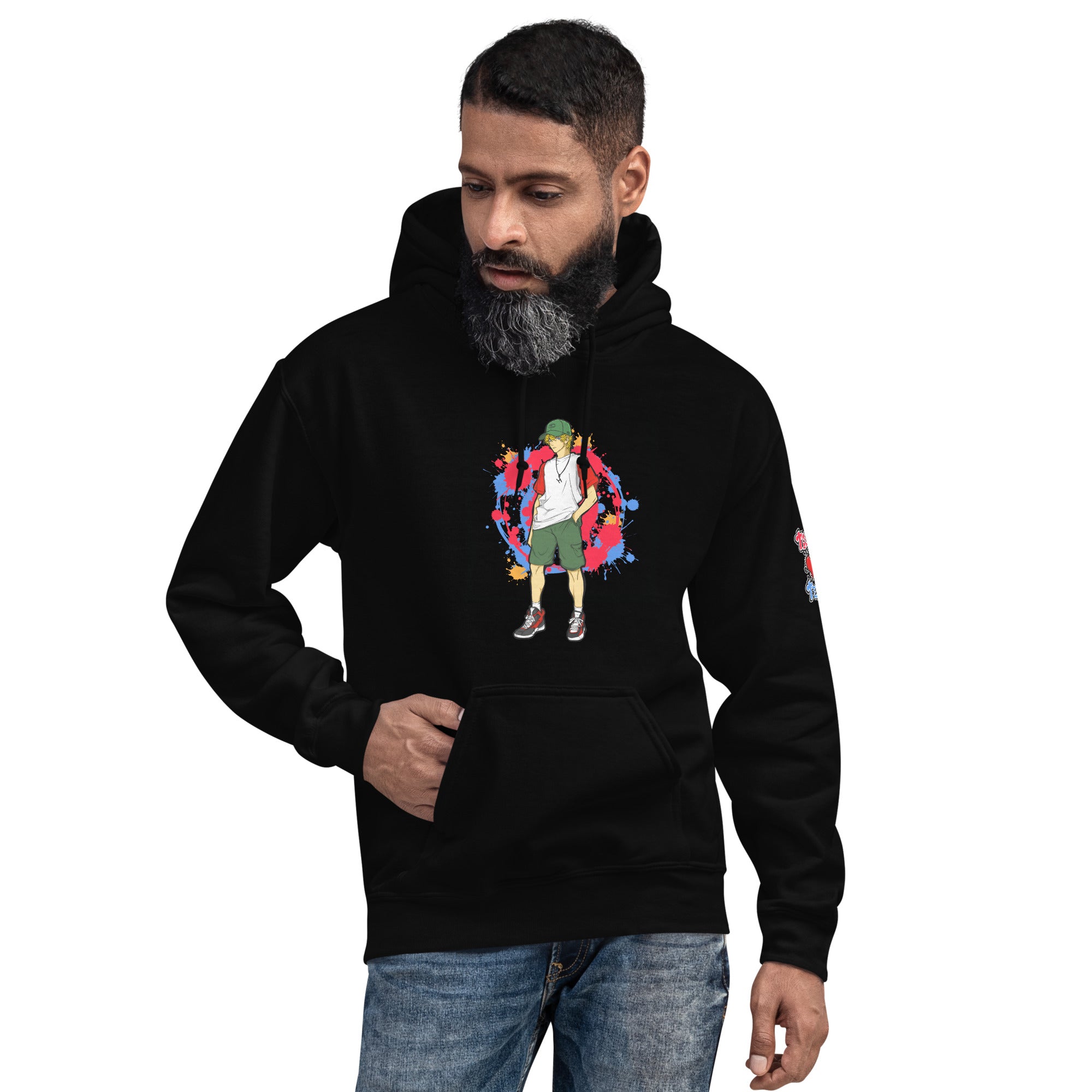 H. Anime Style Men's Heavy Blend Hoodie