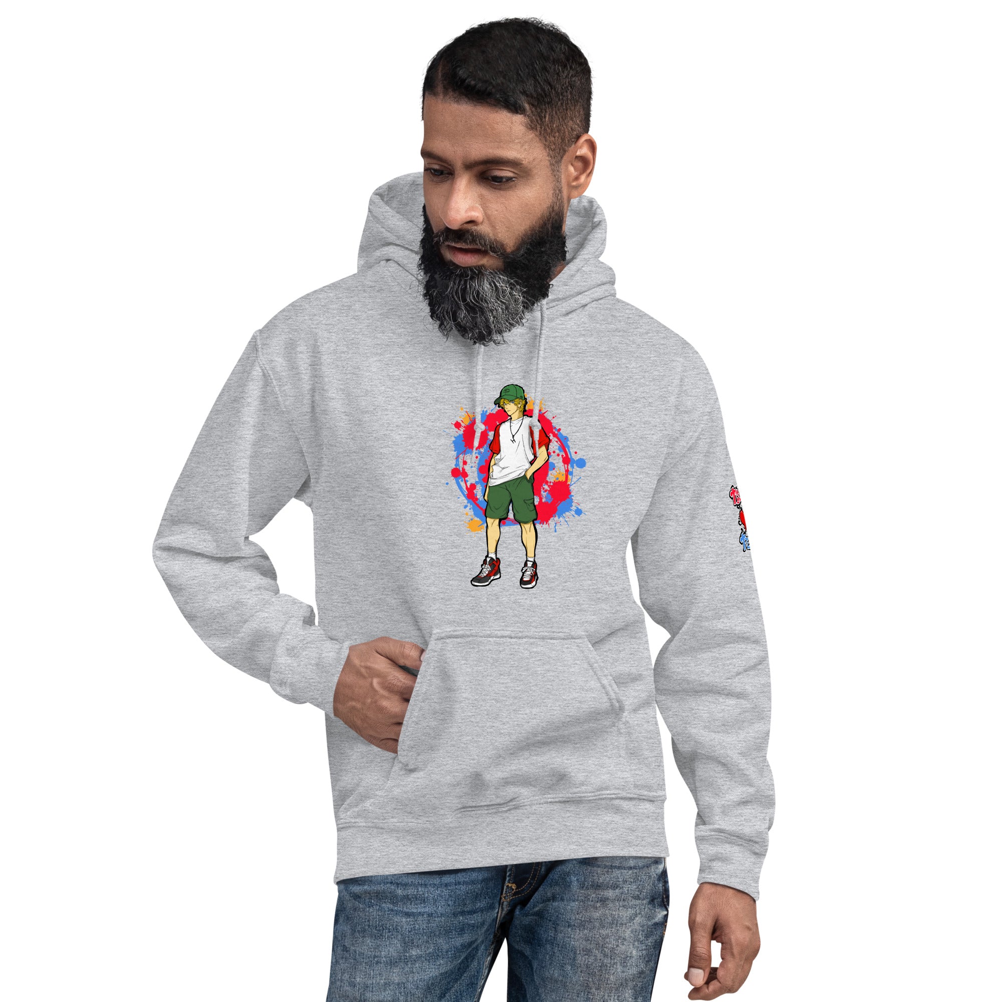 H. Anime Style Men's Heavy Blend Hoodie